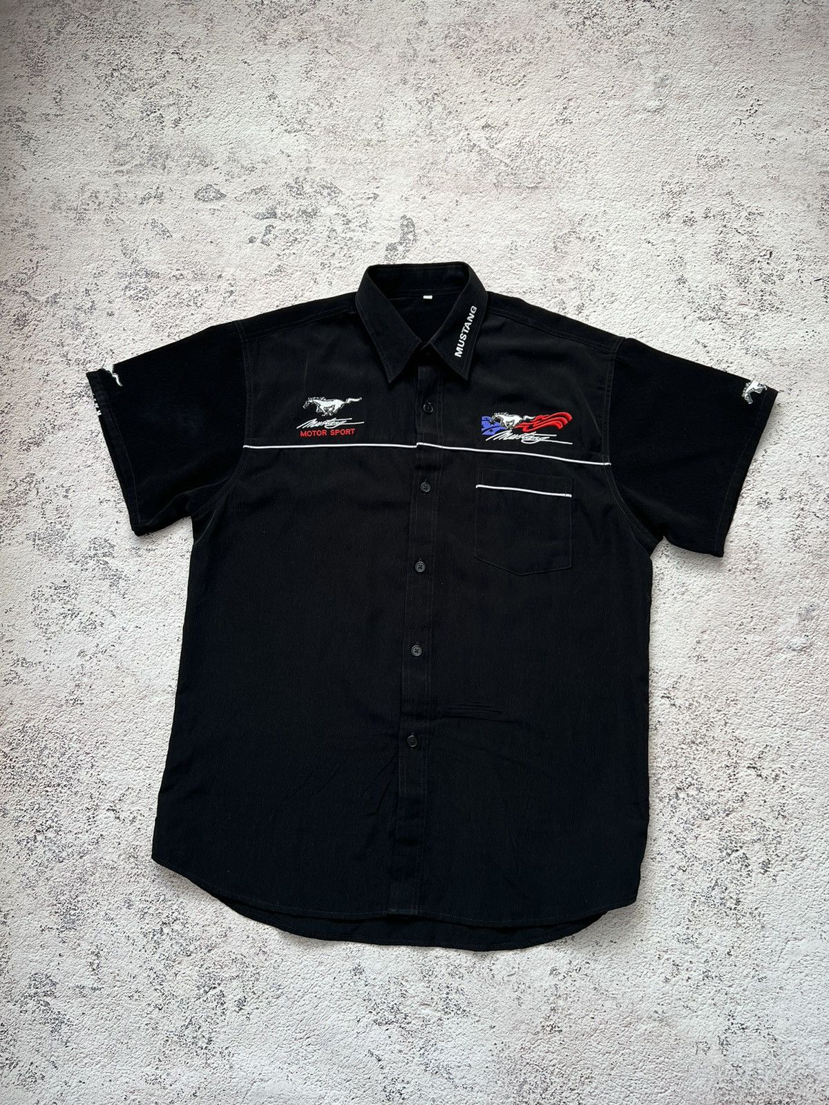 Ford × Vintage Ford Mustang Vintage Racing Shirt Size US XL / EU 56 / 4 - 3 Thumbnail