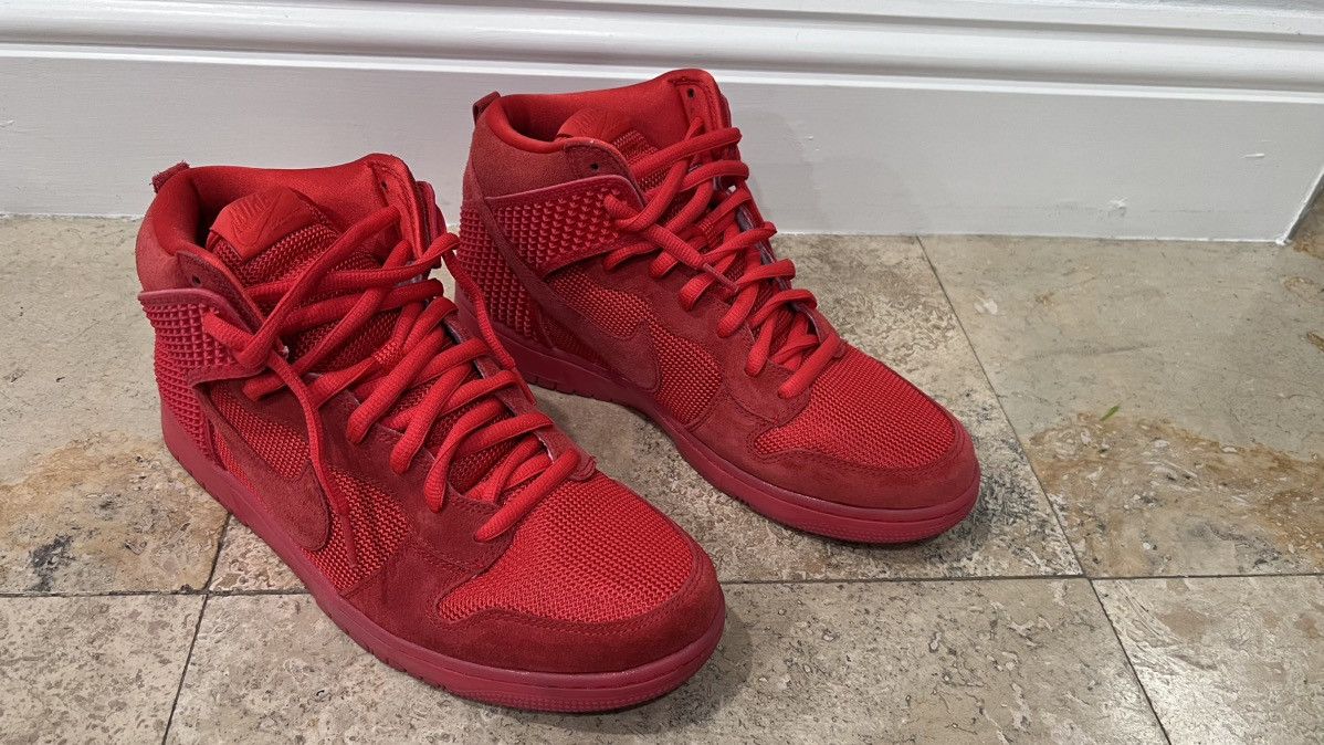 Nike dunk high red october best sale