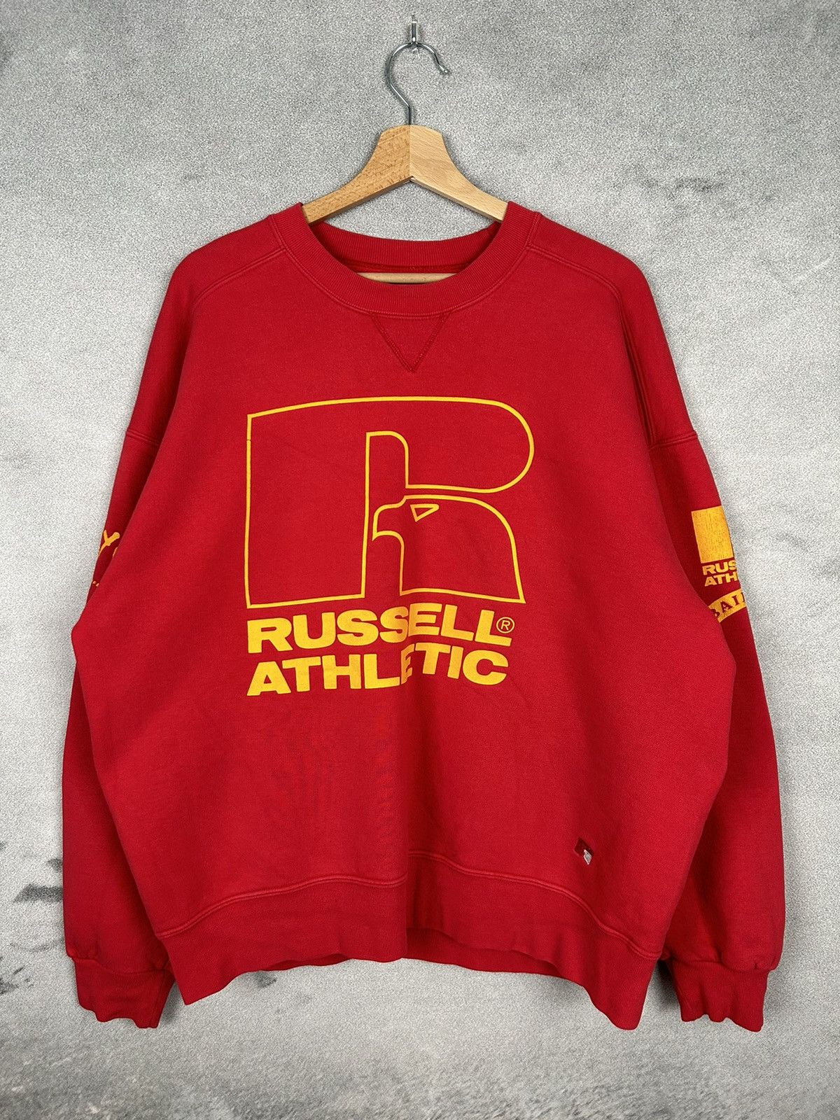 Russell Athletic Vintage Russell Athletic Big Logo Seeatshirt Retro 90s USA Size US XL / EU 56 / 4 - 1 Thumbnail