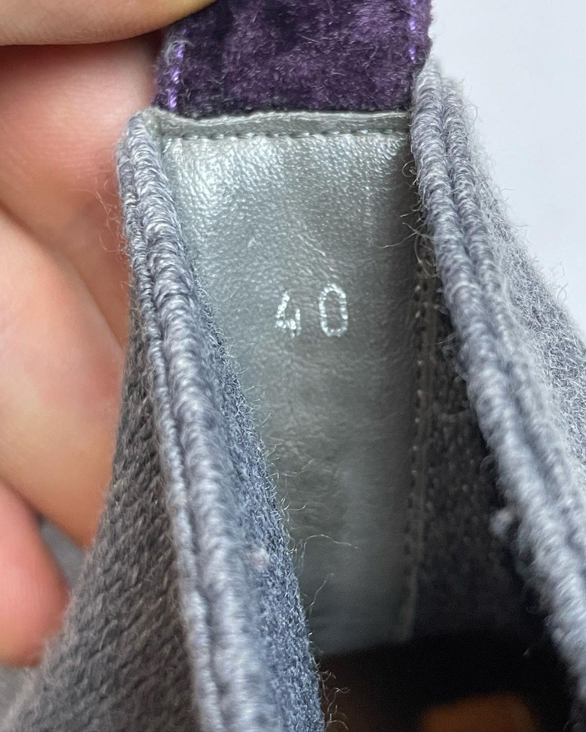 Dries Van Noten NEW! DRIES VAN NOTEN grey wool high top sneaker Size US 7.5 / EU 40-41 - 10 Thumbnail