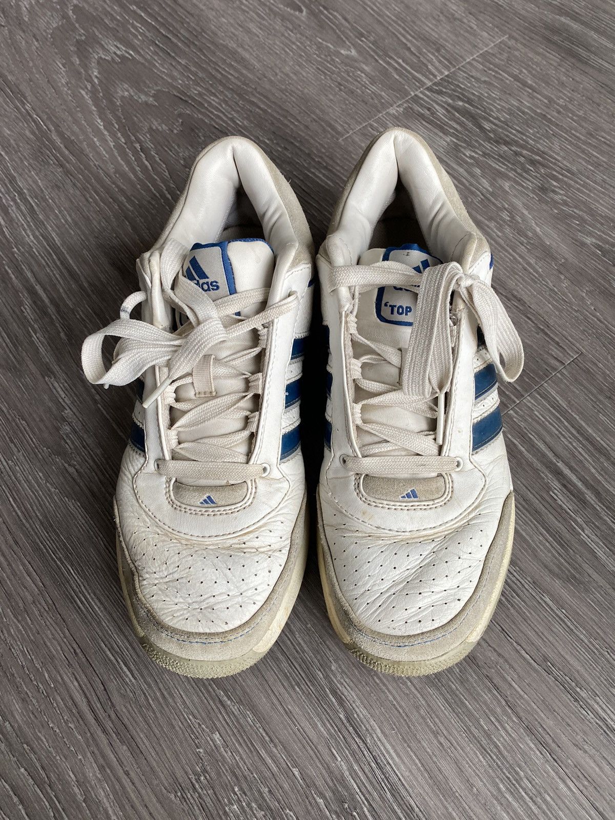 Adidas Rare Adidas Top Ten Low Shoes White Blue Sneakers Vintage Size US 8 / EU 41 - 7 Thumbnail