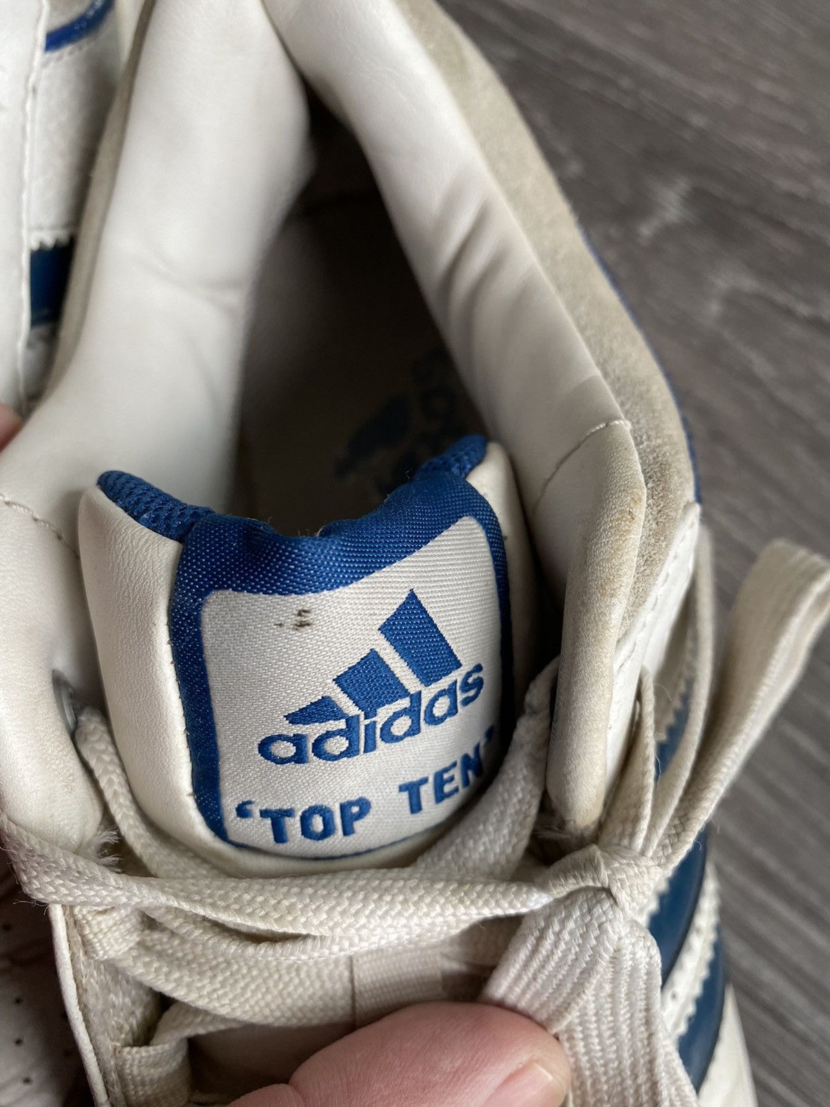 Adidas Rare Adidas Top Ten Low Shoes White Blue Sneakers Vintage Size US 8 / EU 41 - 11 Thumbnail