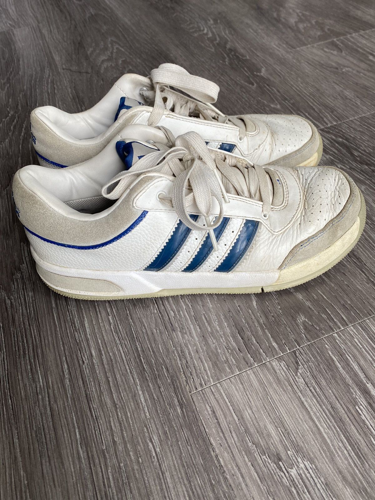 Adidas Rare Adidas Top Ten Low Shoes White Blue Sneakers Vintage Size US 8 / EU 41 - 4 Thumbnail