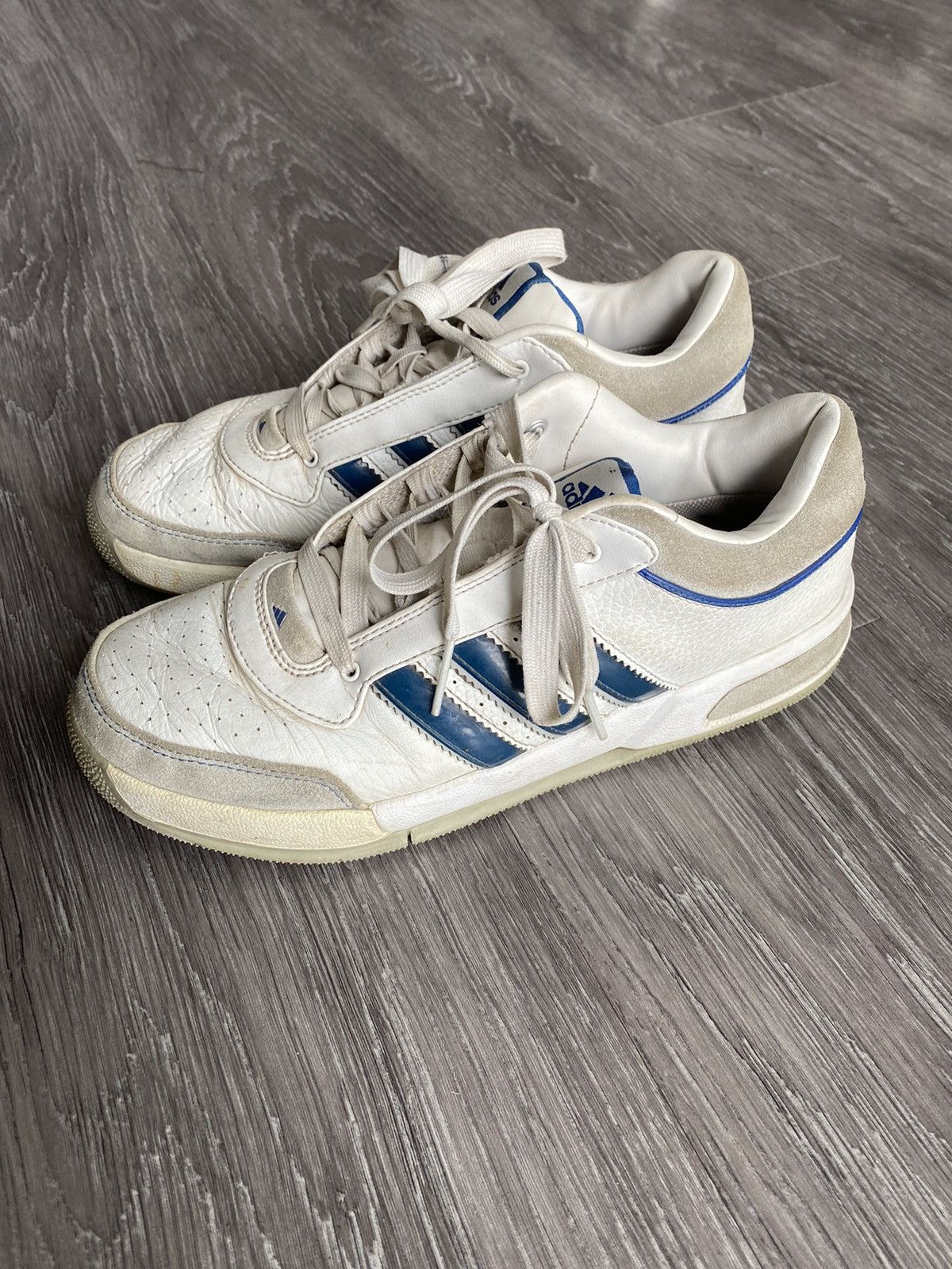 Adidas Rare Adidas Top Ten Low Shoes White Blue Sneakers Vintage Size US 8 / EU 41 - 6 Thumbnail