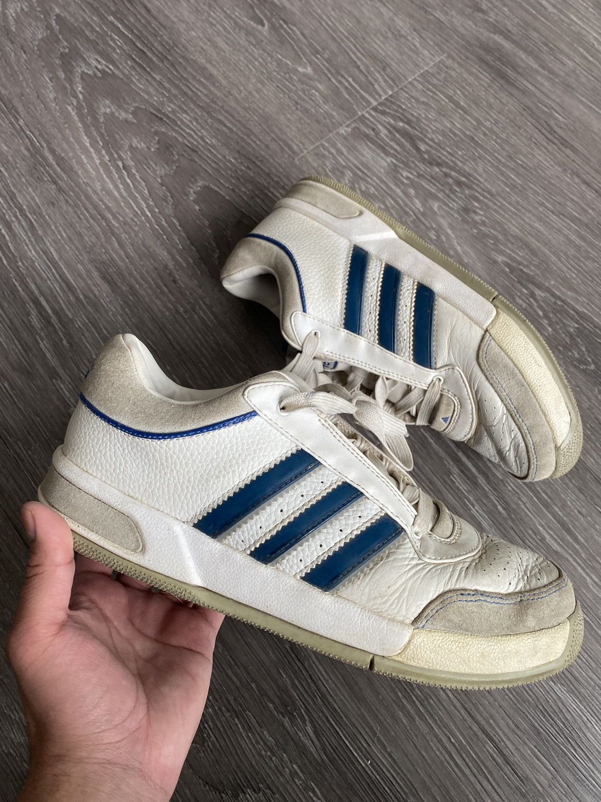 Adidas Rare Adidas Top Ten Low Shoes White Blue Sneakers Vintage Size US 8 / EU 41 - 2 Thumbnail