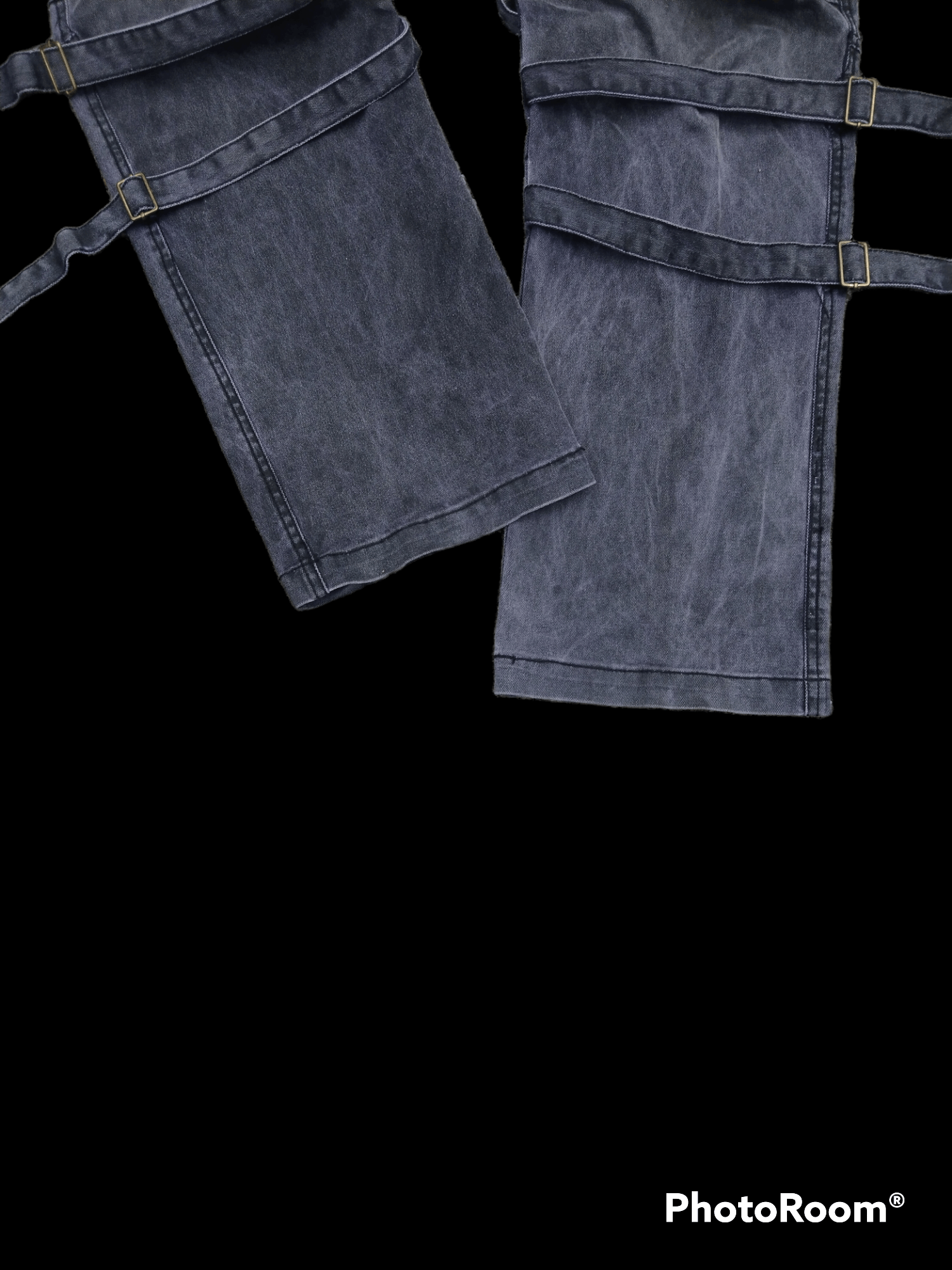 Japanese Brand DiSTRESSED BONDAGE RAIN KING OF THE STREET FASHION PANTS Size US 30 / EU 46 - 6 Thumbnail