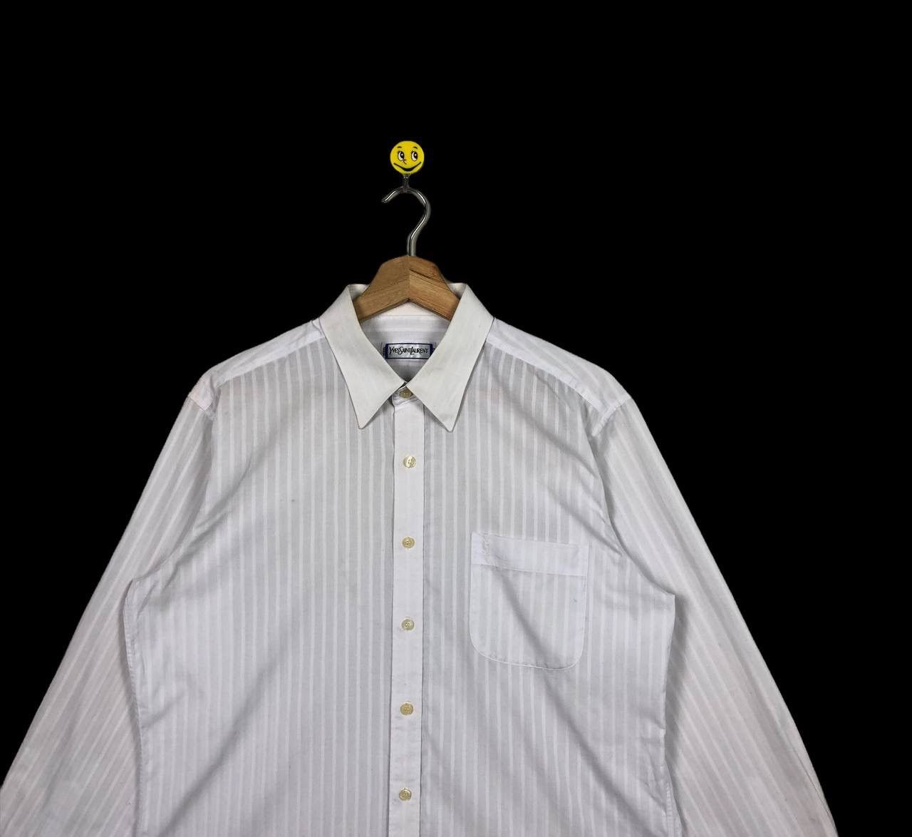 Yves Saint Laurent Yves Saint Laurent Layer Plain White Button Up Shirt Size US M / EU 48-50 / 2 - 3 Thumbnail
