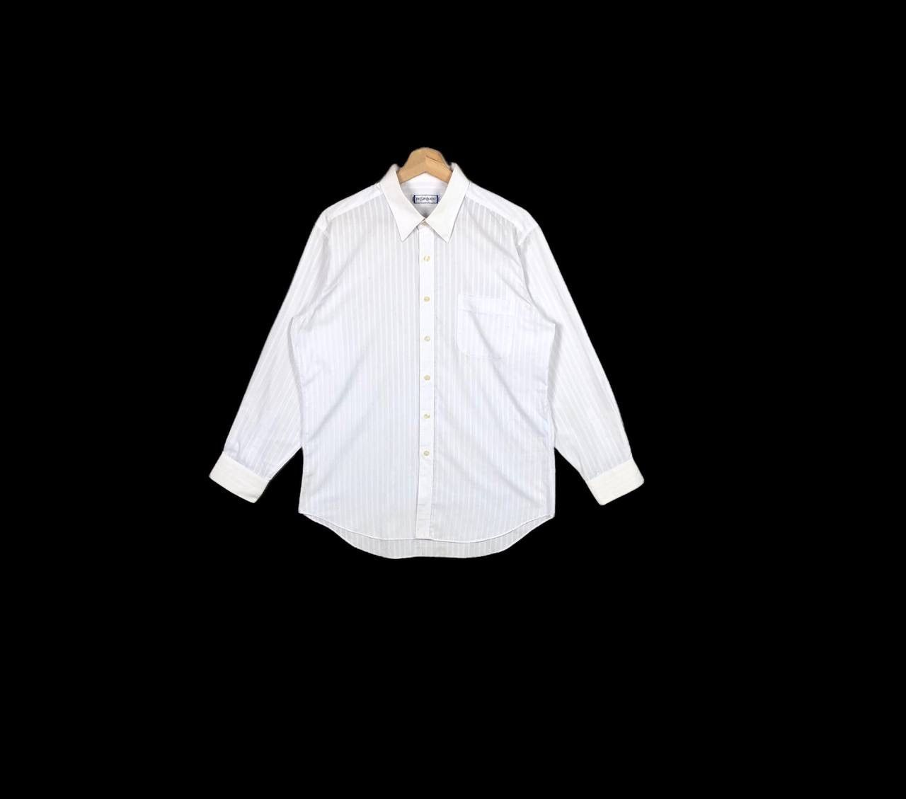 Yves Saint Laurent Layer Plain White Button Up Shirt