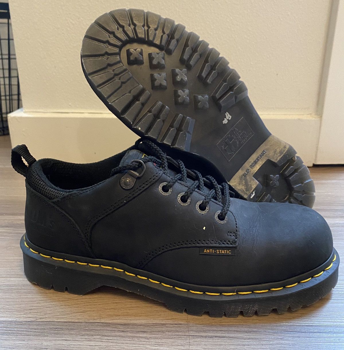 Dr. Doc Martens Industrial Steel Toe Work store Slip Resist Boots ASTM F2413-11 Sz 11