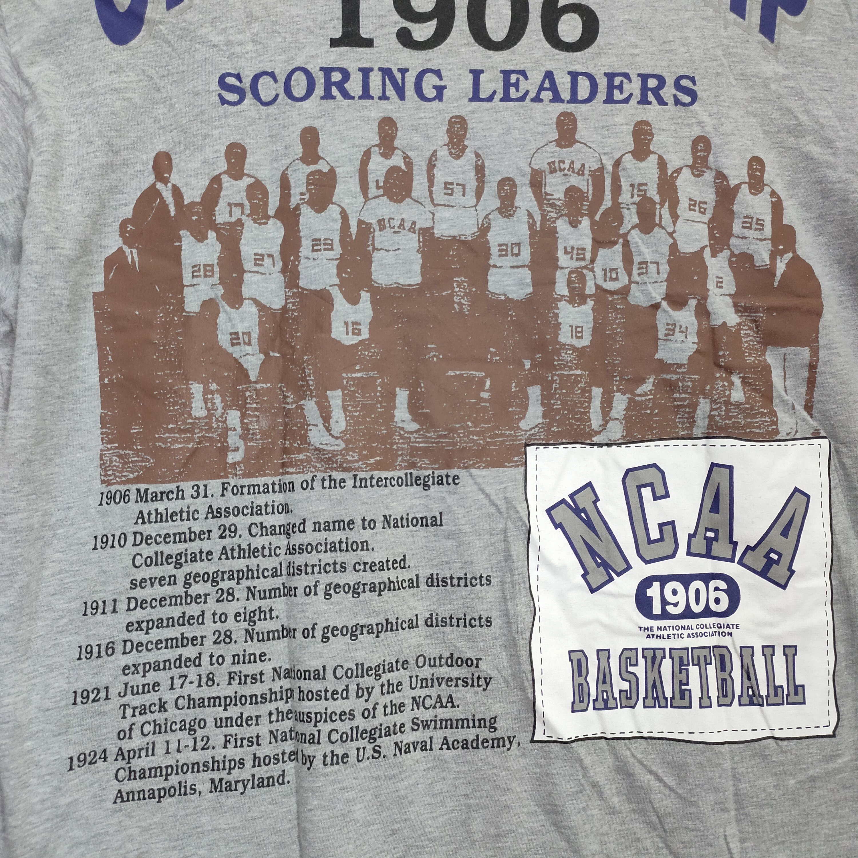 NCAA × Vintage 90s NCAA Basketball Championship Tee , Single stitch Size US M / EU 48-50 / 2 - 8 Thumbnail