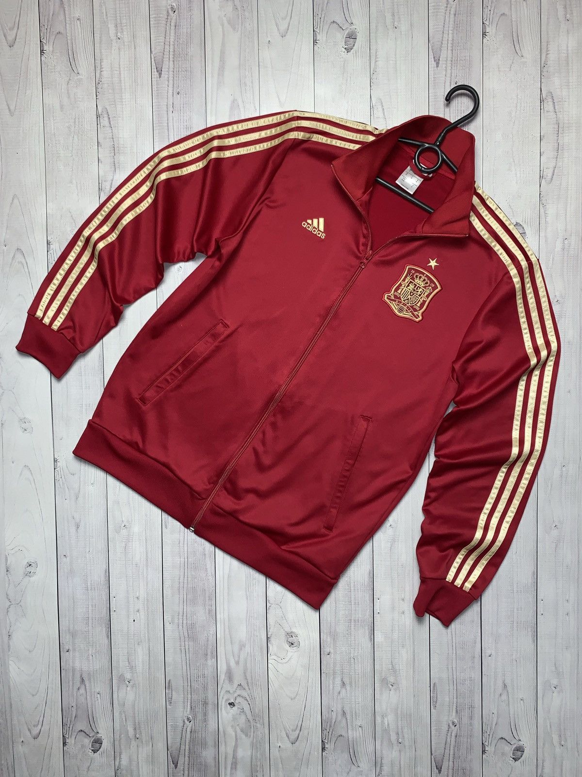 Vintage adidas Spain soccer track jacket size M