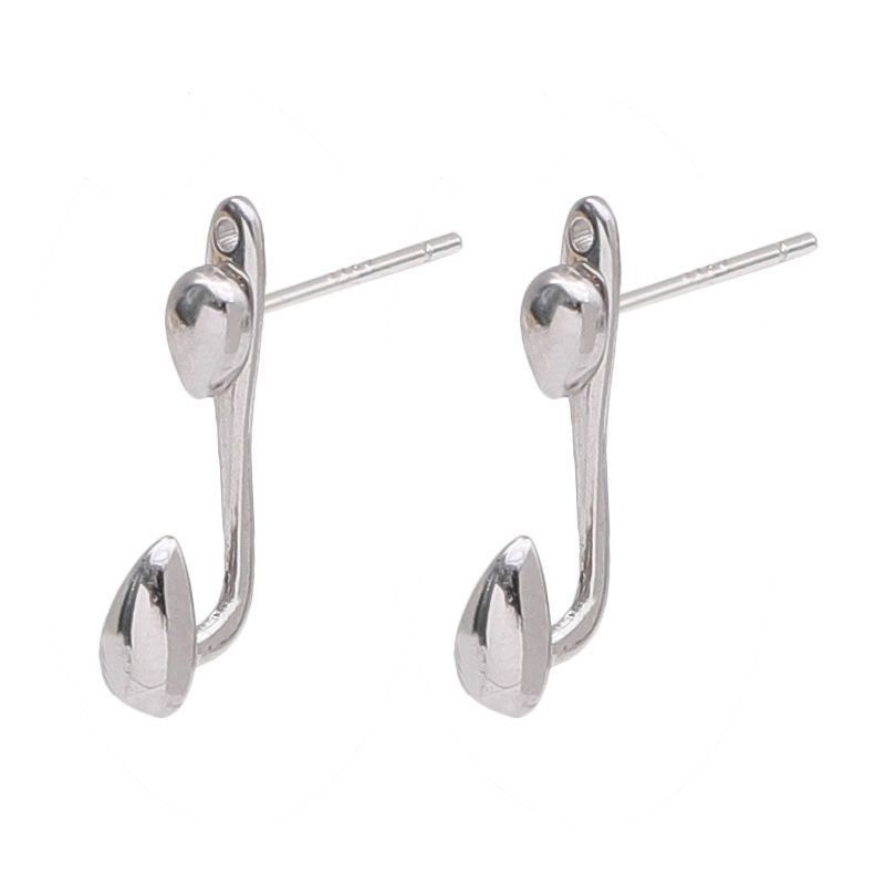 Other 925 Silver Plated Teardrop Stud Earrings for Men Women Size ONE SIZE - 5 Thumbnail