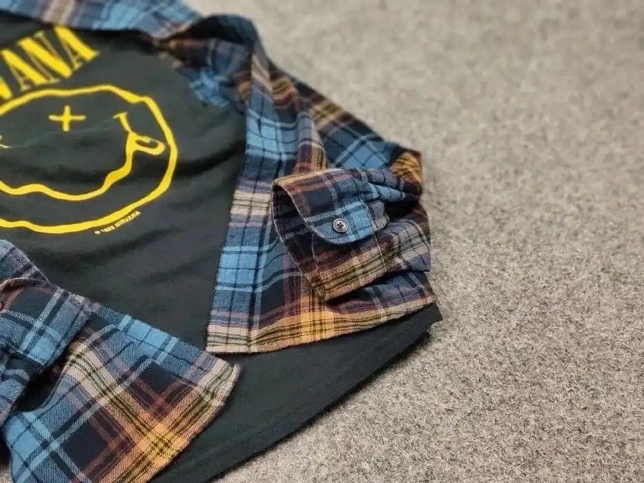 Flannel Vintage Flannel Shirt Checkered Travis Scott Style Size US M / EU 48-50 / 2 - 8 Thumbnail