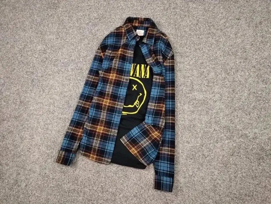 Flannel Vintage Flannel Shirt Checkered Travis Scott Style Size US M / EU 48-50 / 2 - 3 Thumbnail