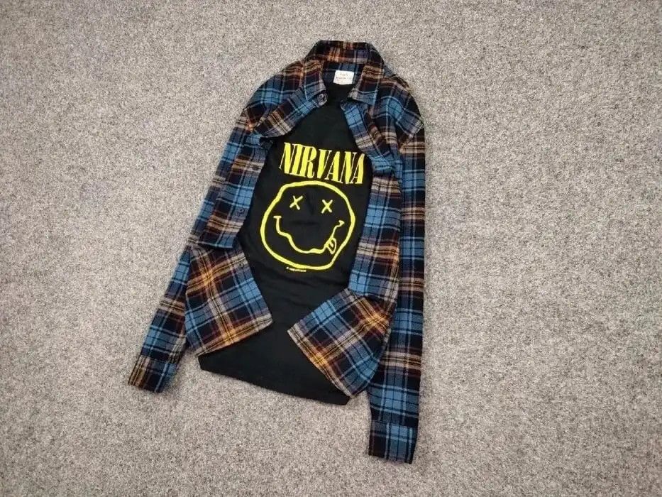 Flannel Vintage Flannel Shirt Checkered Travis Scott Style Size US M / EU 48-50 / 2 - 2 Thumbnail