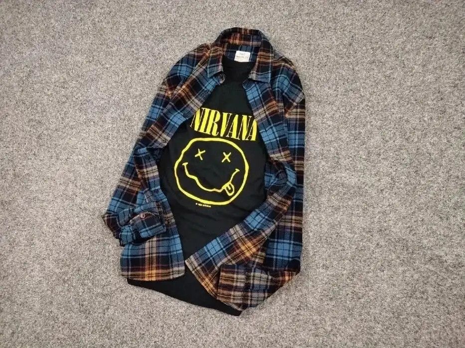 Flannel Vintage Flannel Shirt Checkered Travis Scott Style Size US M / EU 48-50 / 2 - 5 Thumbnail