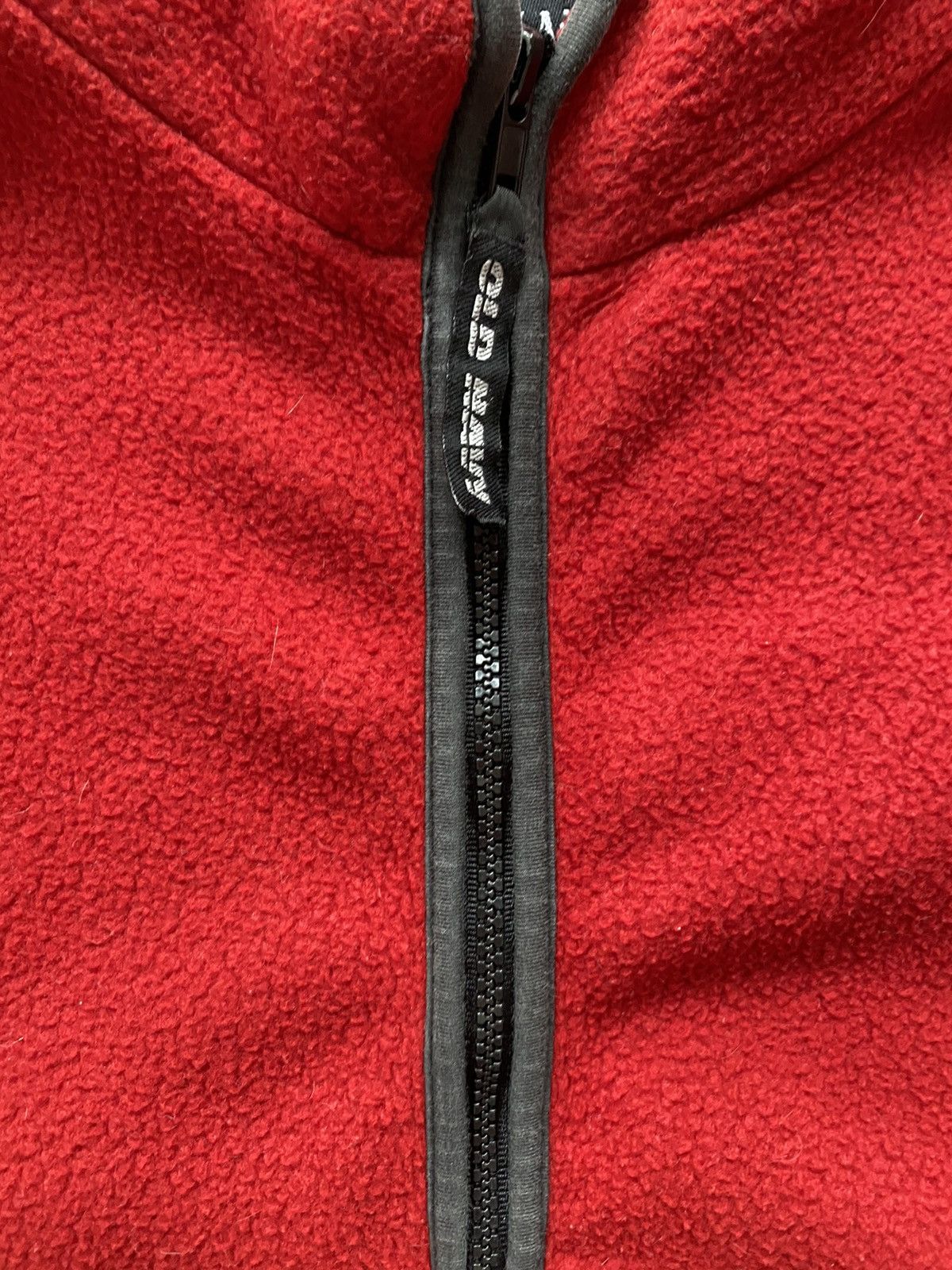 Old Navy × Vintage Vintage Old Navy Red Zip Fleece Jacket 00’s y2k Size US L / EU 52-54 / 3 - 3 Thumbnail