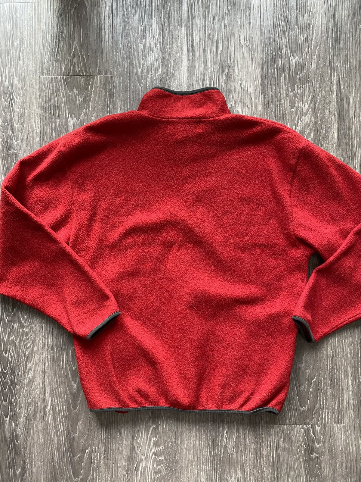 Old Navy × Vintage Vintage Old Navy Red Zip Fleece Jacket 00’s y2k Size US L / EU 52-54 / 3 - 5 Thumbnail
