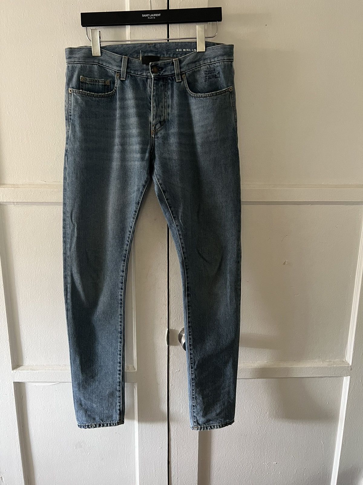 Saint Laurent Paris D14 logo denim | Grailed