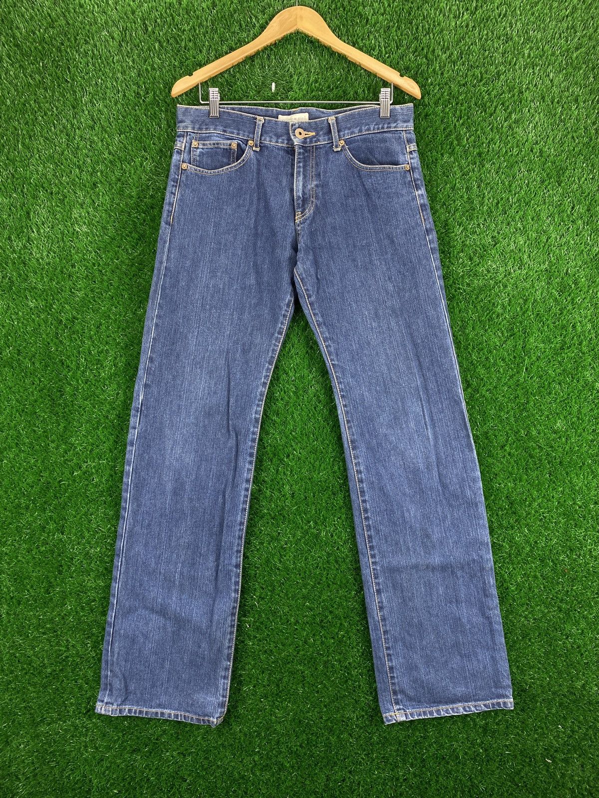 image of Tommy Hilfiger x Tommy Jeans Vintage Tommy Jeans Dark Blue Denim Jeans Hilfiger, Women's (Size 32)