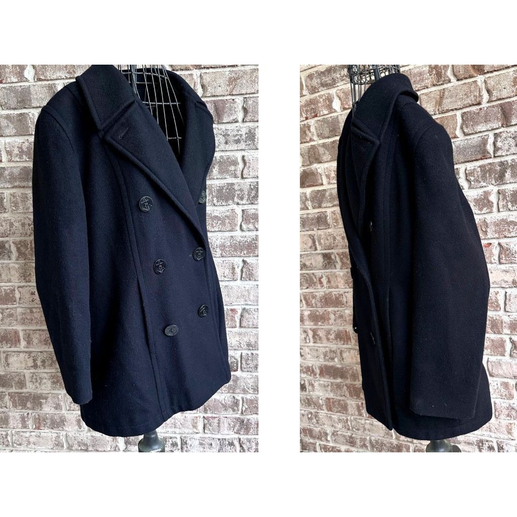 Jones New York × Vintage Jones New York Peacoat Medium? JNY Wool Navy Vintage 80's Size M / US 6-8 / IT 42-44 - 6 Thumbnail