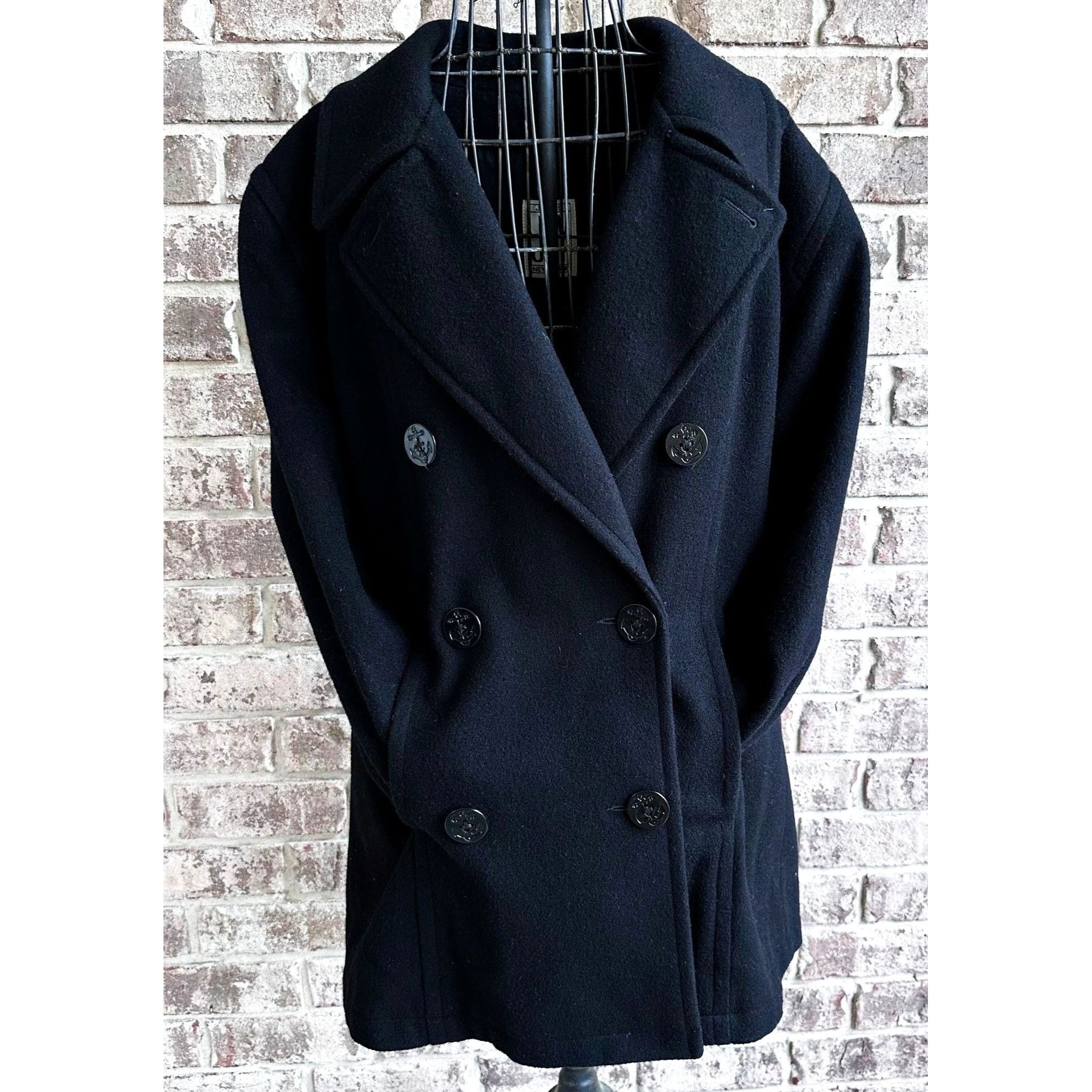 Jones New York × Vintage Jones New York Peacoat Medium? JNY Wool Navy Vintage 80's Size M / US 6-8 / IT 42-44 - 2 Thumbnail