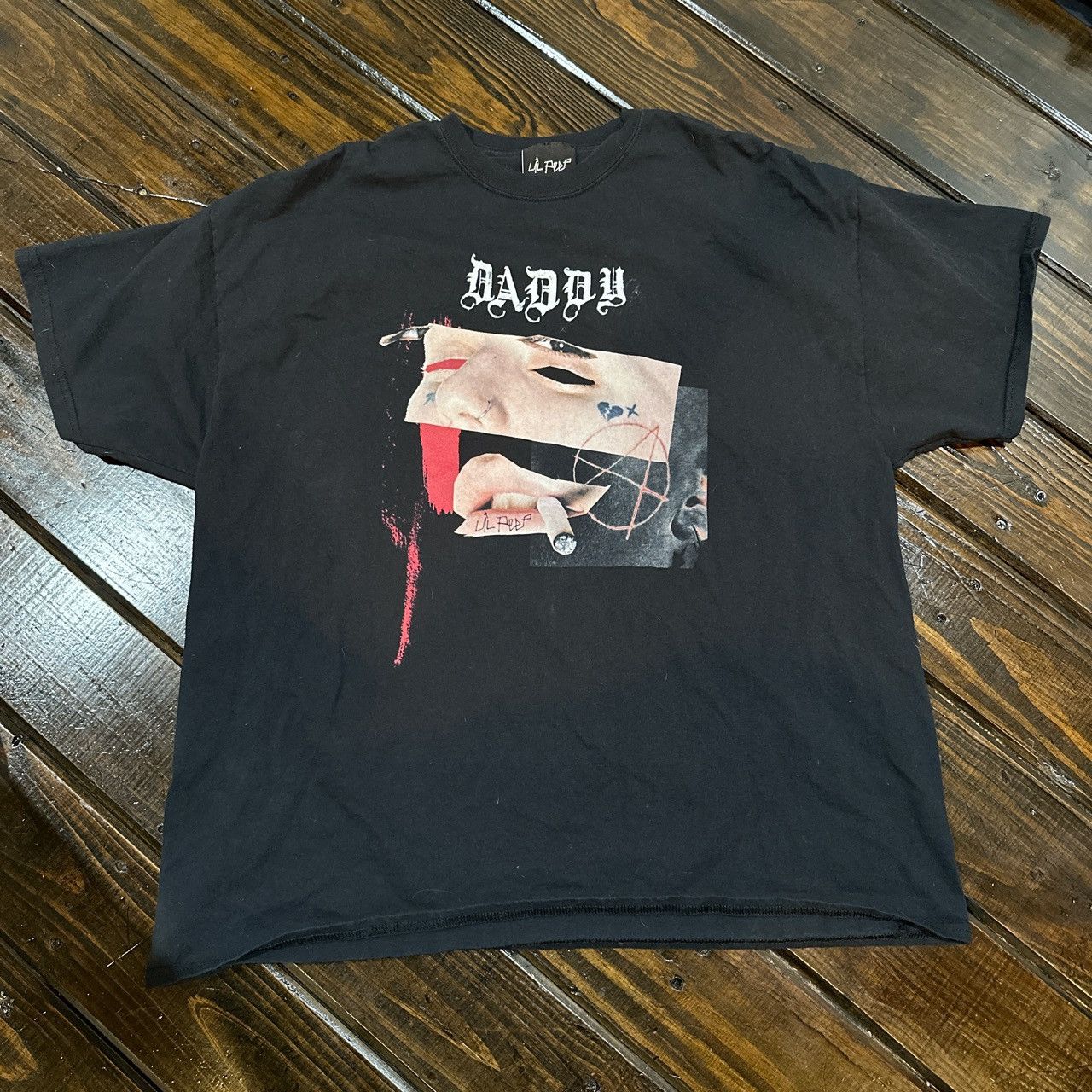 image of Gothboiclique x Lil Peep Sus Boy Daddy Tee Mens XL in Black