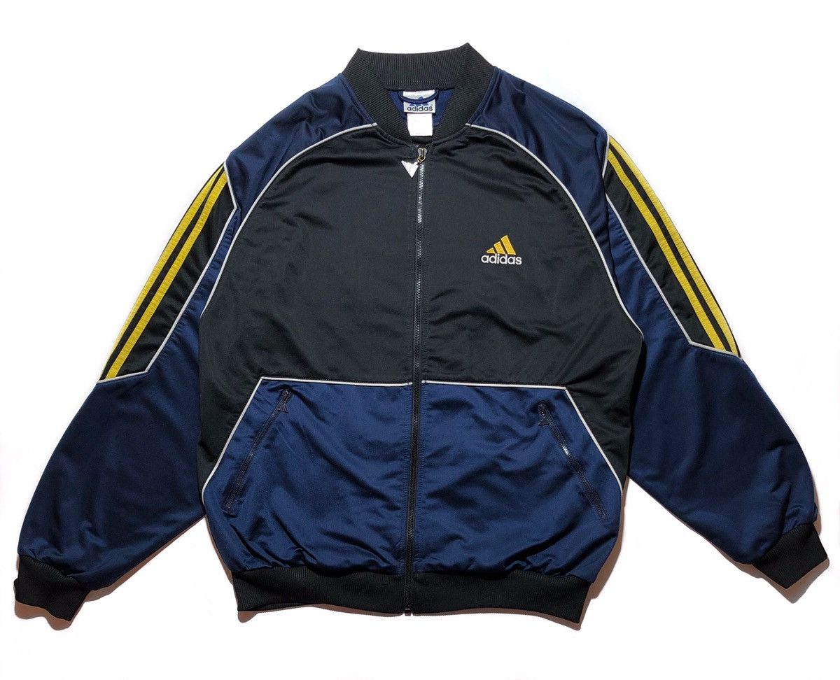Vintage Vintage 90S Adidas Big Logo Jacket Size US L / EU 52-54 / 3 - 1 Thumbnail
