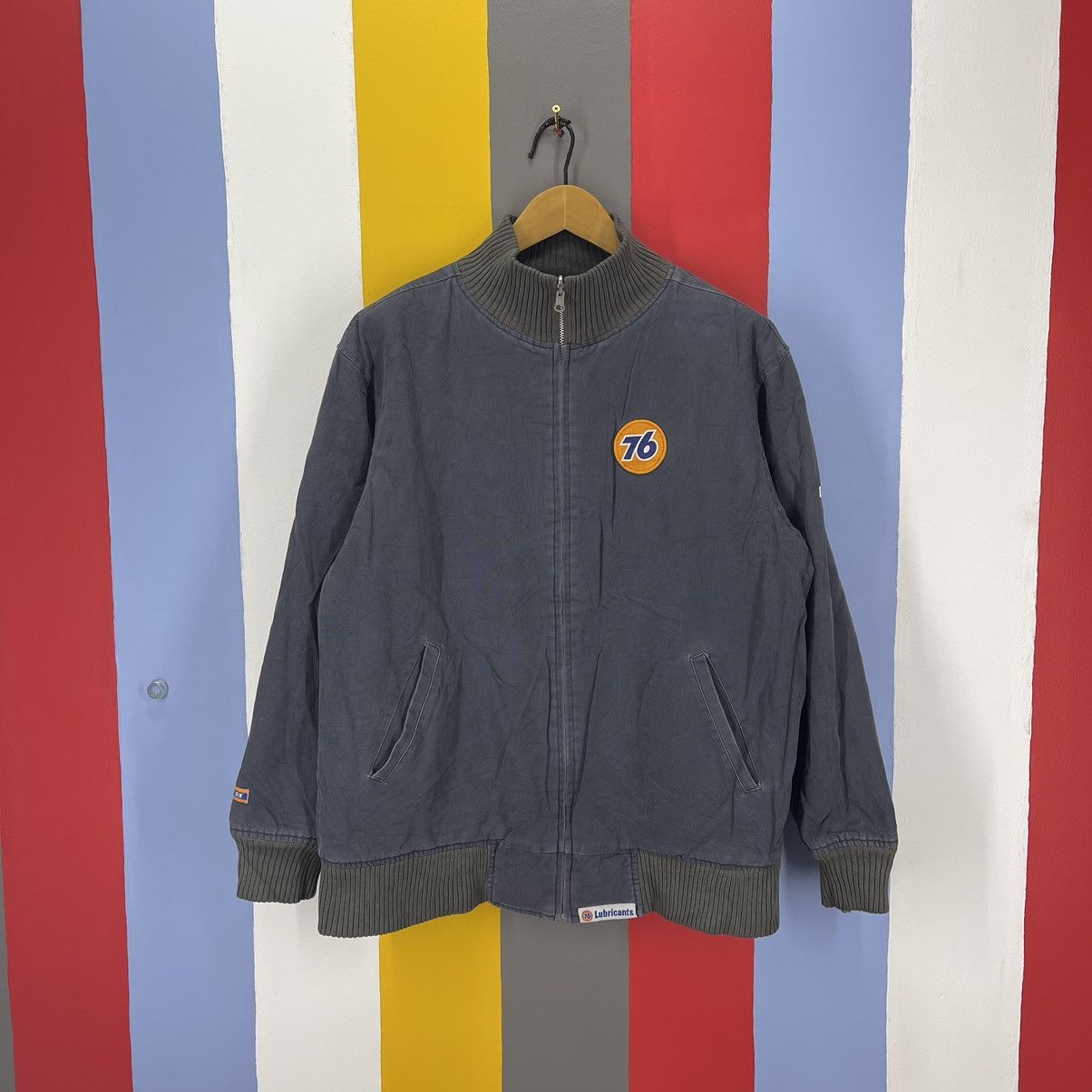 Other 76 LUBRICANTS Reversible Zipper Jacket #1079/AL Size US L / EU 52-54 / 3 - 12 Thumbnail
