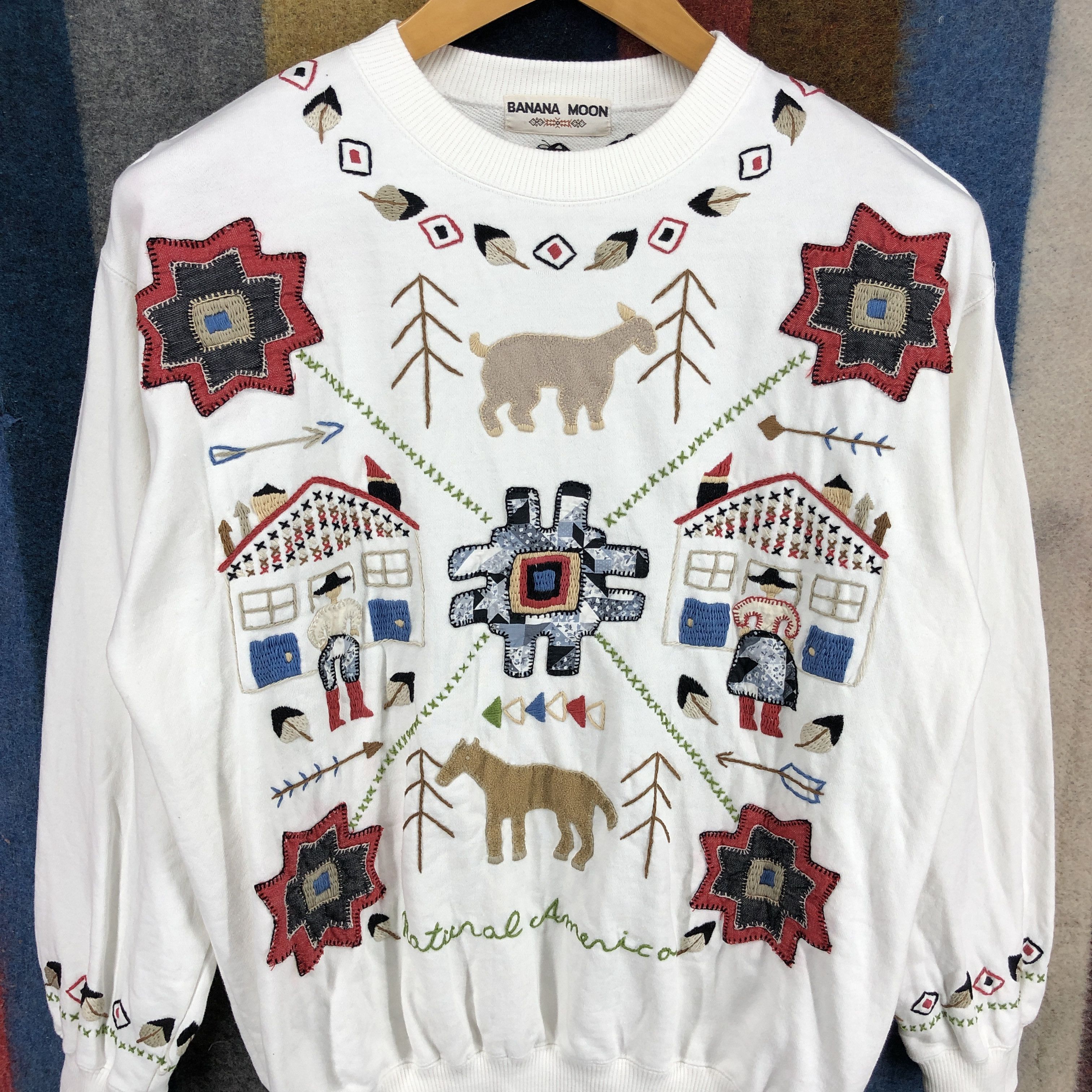 Japanese Brand BANANA MOON Crew Neck Women Sweatshirt #0293/N Size M / US 6-8 / IT 42-44 - 2 Thumbnail