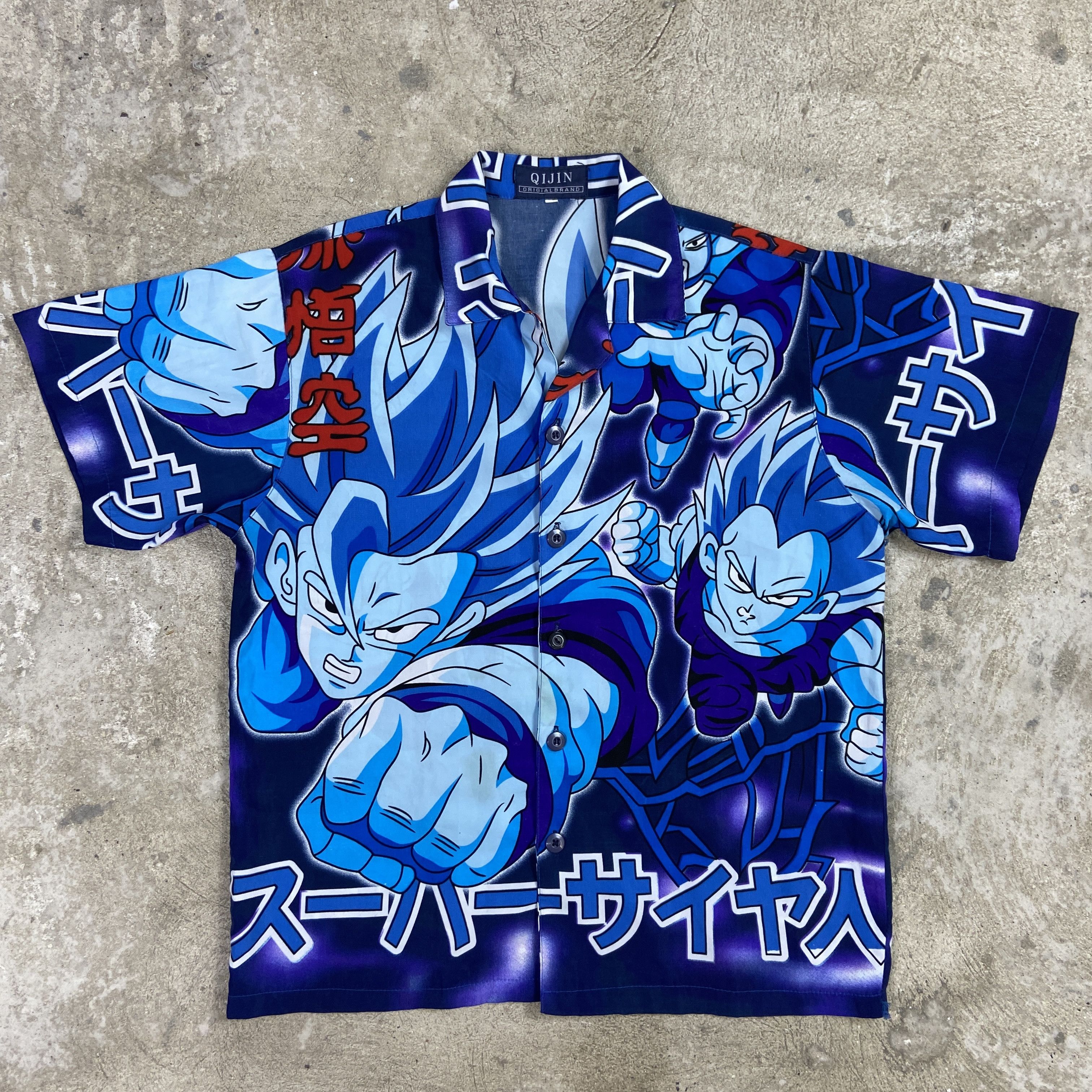 Anime DRAGON BALL 1990s RARE ALL OVERPRINTED BOXY SHIRT - № 110 Size US M / EU 48-50 / 2 - 1 Thumbnail