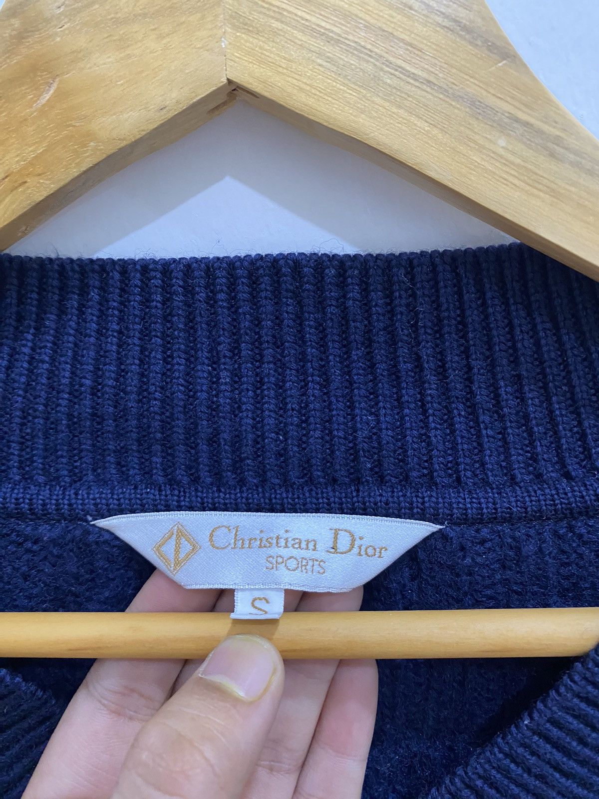 Christian Dior Monsieur Vintage Christian Dior Sport Cable Knit Sweater Size US M / EU 48-50 / 2 - 2 Thumbnail