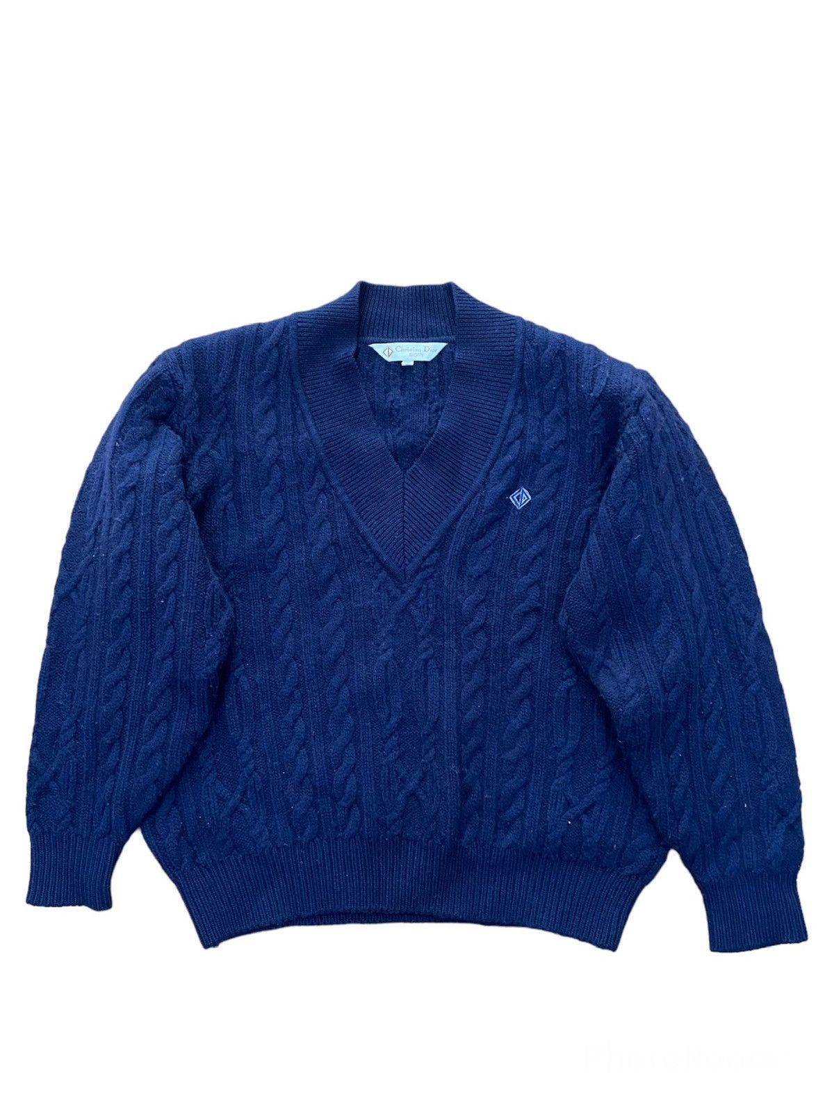 Vintage Christian Dior Sport Cable Knit Sweater