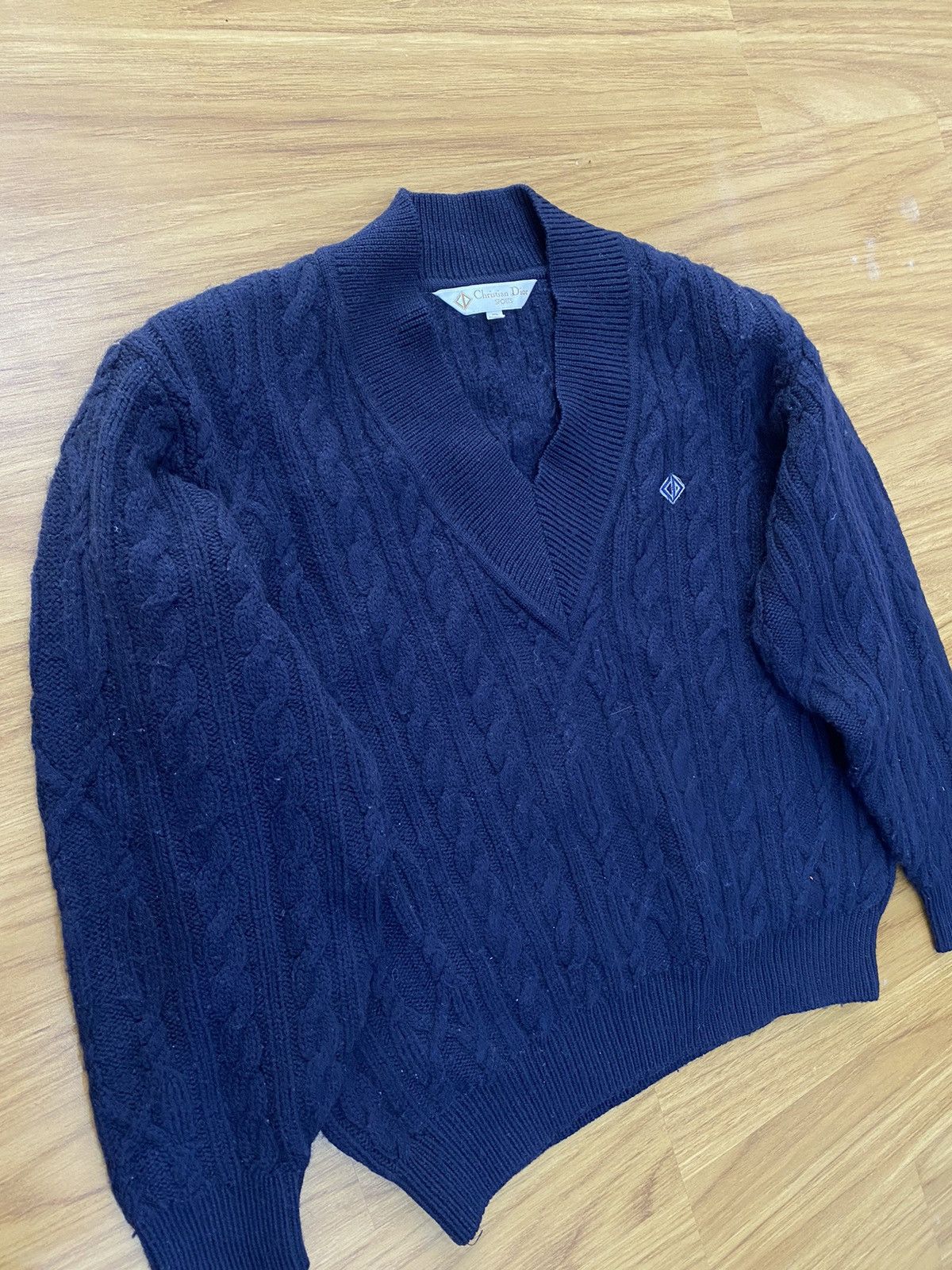 Christian Dior Monsieur Vintage Christian Dior Sport Cable Knit Sweater Size US M / EU 48-50 / 2 - 5 Thumbnail
