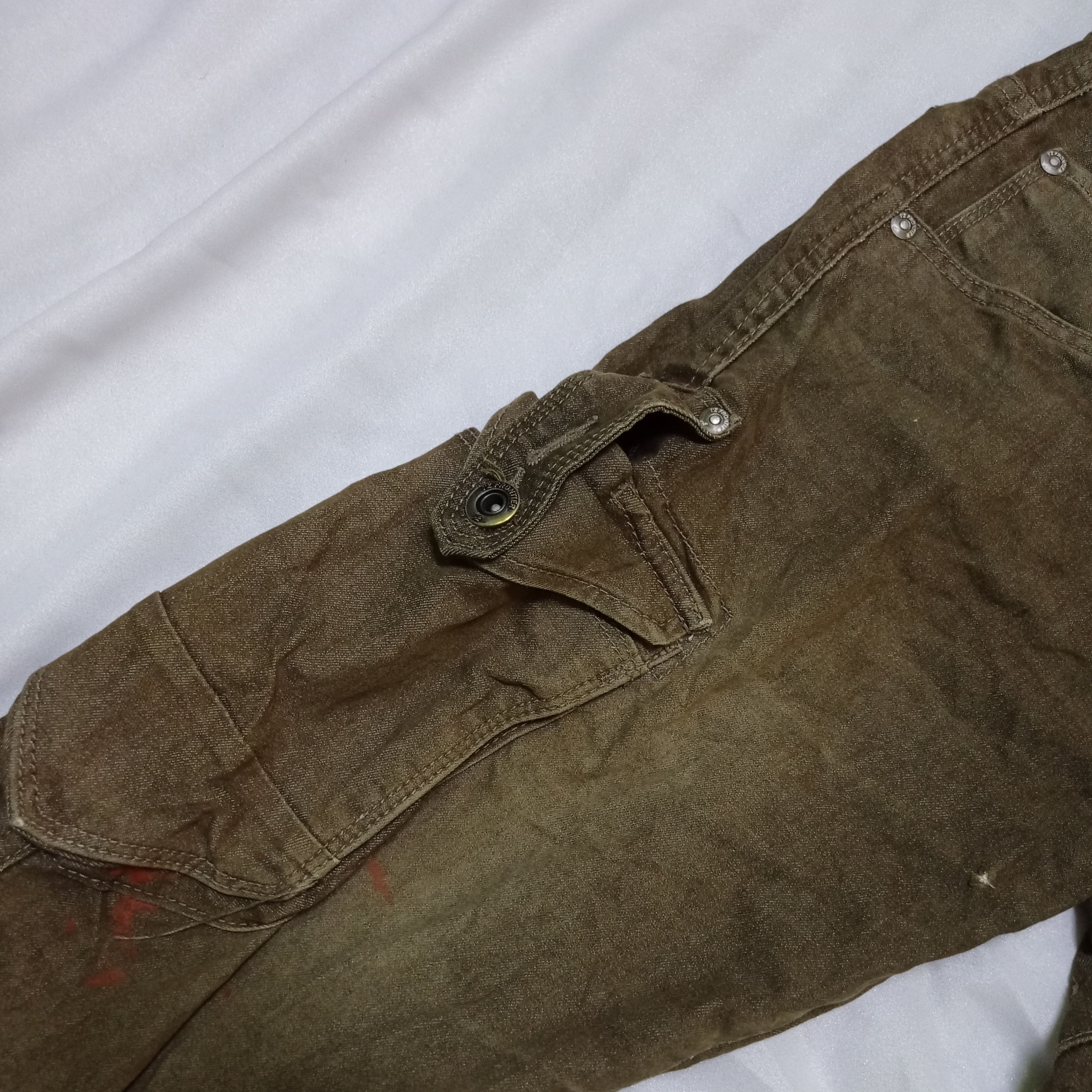 Japanese Brand × Vintage RETRO DISTRESSED CARGO PANTS BY 3D STRETCH ❌ 7 POCKETS Size US 30 / EU 46 - 8 Thumbnail