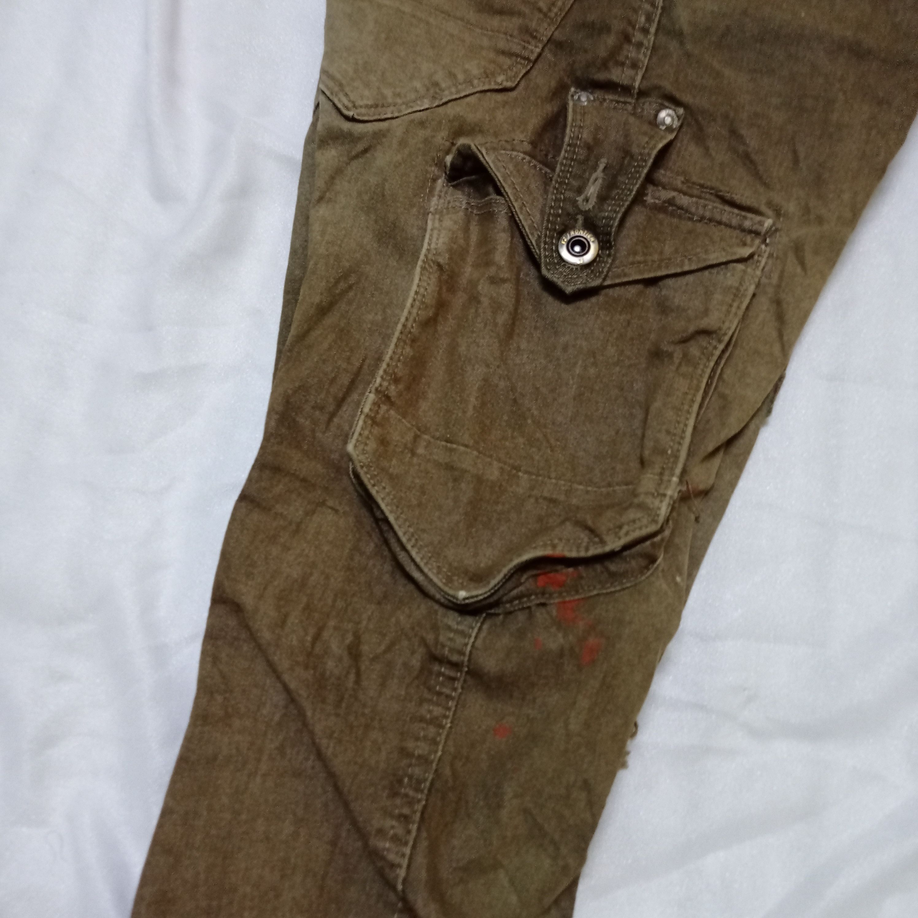 Japanese Brand × Vintage RETRO DISTRESSED CARGO PANTS BY 3D STRETCH ❌ 7 POCKETS Size US 30 / EU 46 - 14 Thumbnail