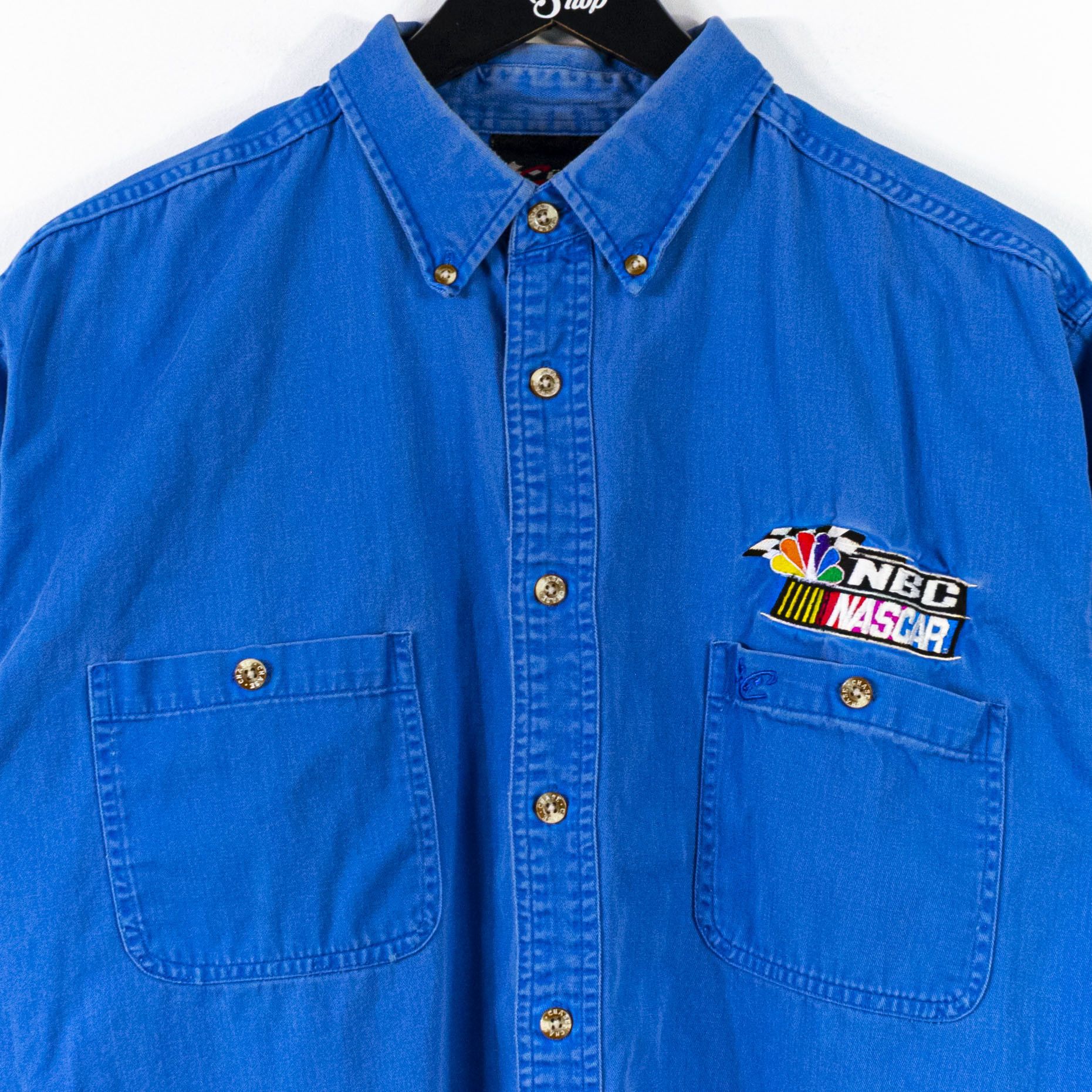 Chase Authentics Y2K Chase Authentics NBC Nascar Button Down Shirt Size US L / EU 52-54 / 3 - 3 Thumbnail