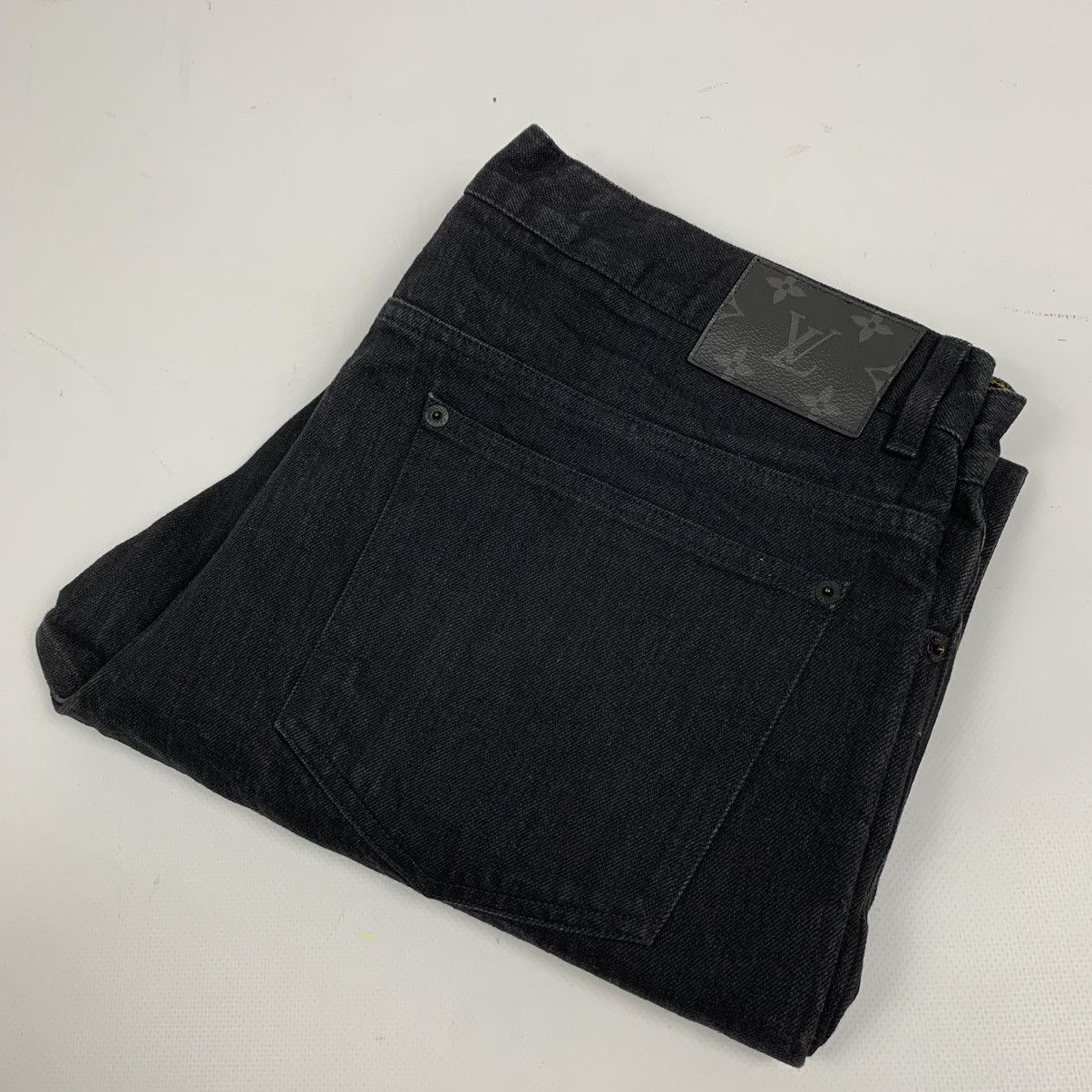 Louis Vuitton - Authenticated Jean - Denim - Jeans Blue Plain for Women, Very Good Condition