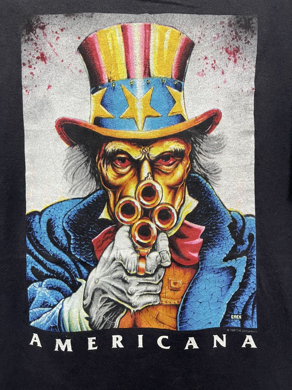 Band Tees Thrashed Vintage 90s The Offspring Americana Shirt Size US M / EU 48-50 / 2 - 2 Thumbnail