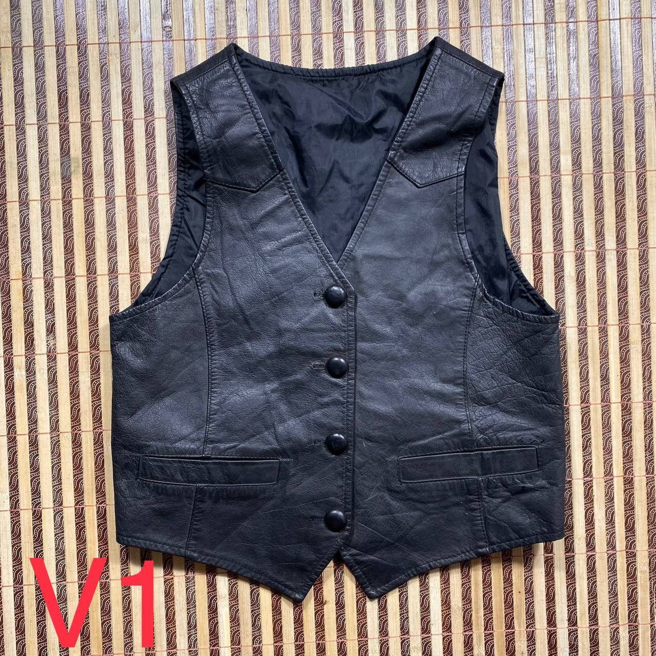 Genuine Leather Women Genuine Leather Vest Size S / US 4 / IT 40 - 1 Thumbnail