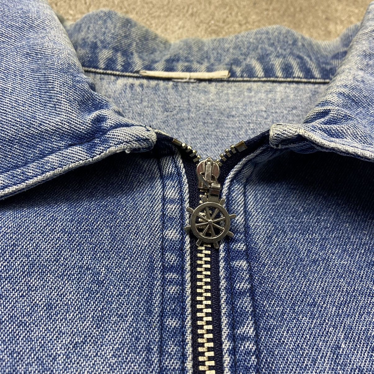 Vintage 1980s SAILOR VINTAGE FADED DENIM JACKET - № 2050 Size US L / EU 52-54 / 3 - 2 Thumbnail