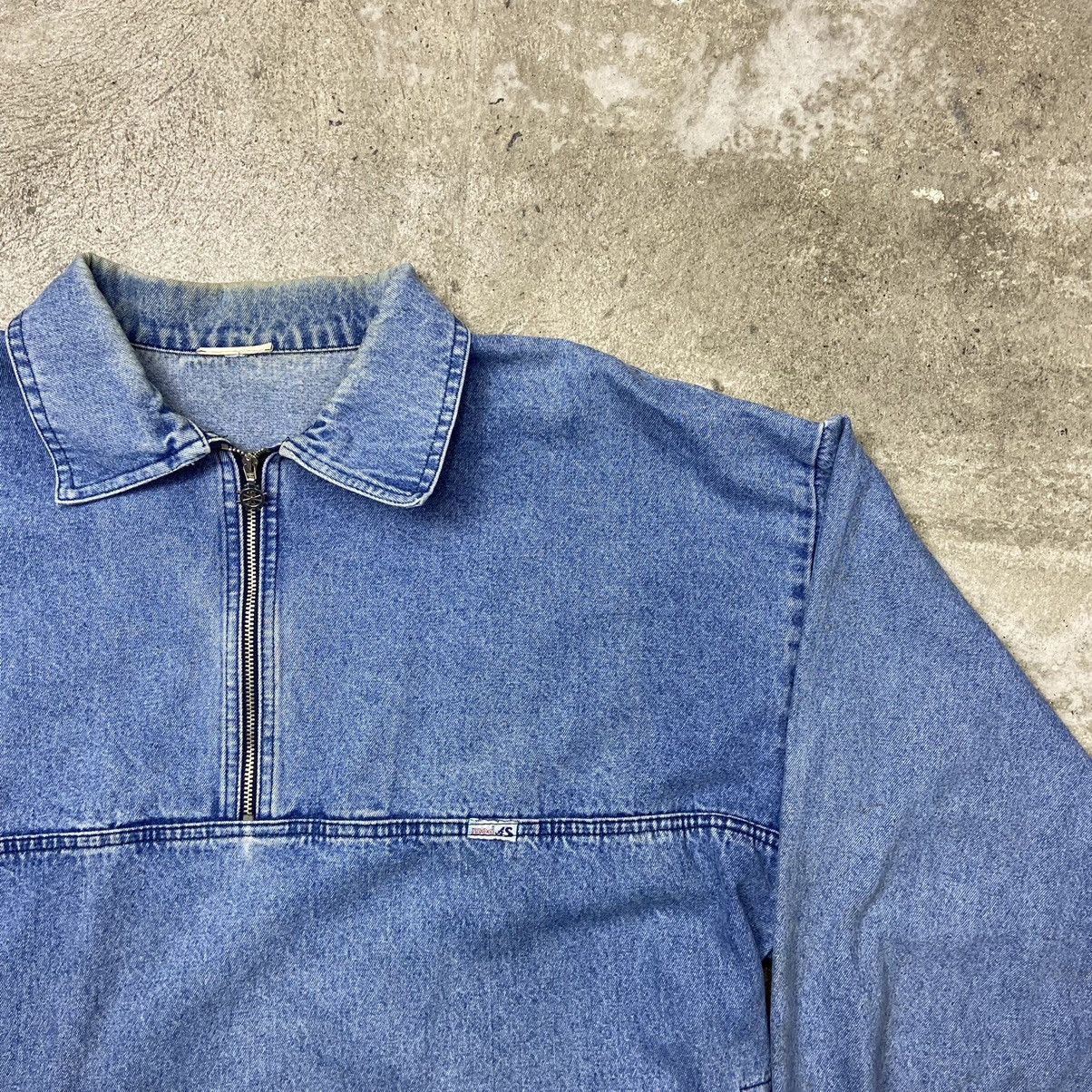 Vintage 1980s SAILOR VINTAGE FADED DENIM JACKET - № 2050 Size US L / EU 52-54 / 3 - 1 Thumbnail