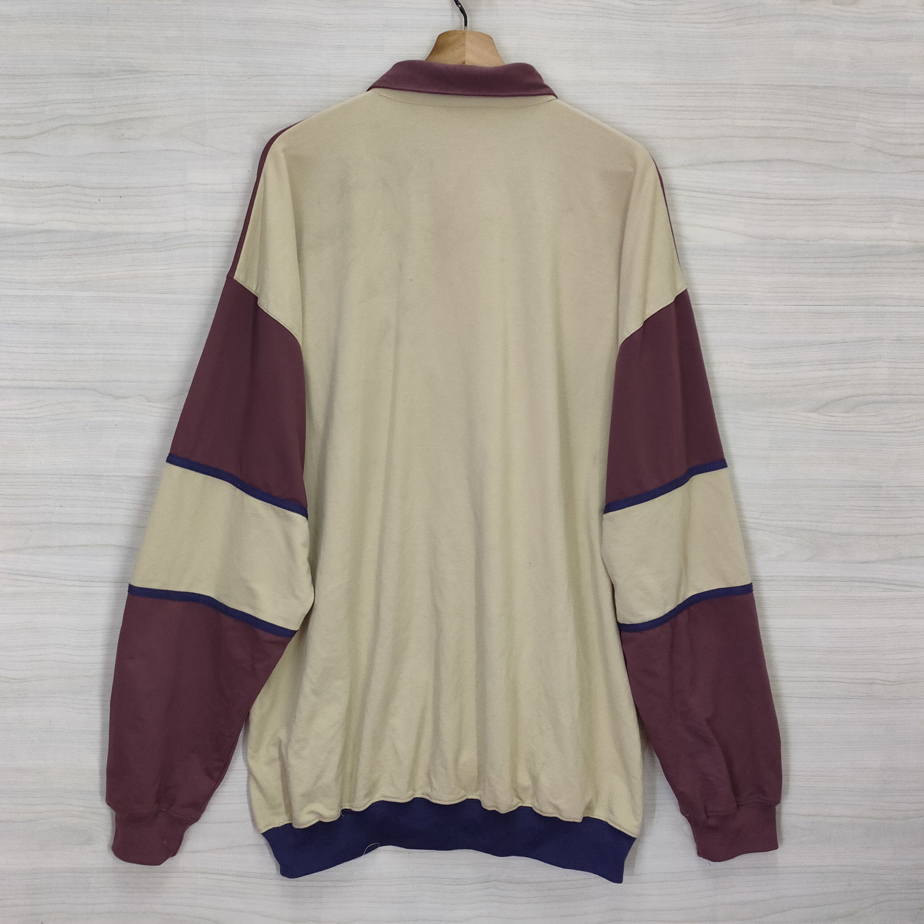 Japanese Brand 90s Palmland Sweater , 1990 Colorblock Polo Size US XXL / EU 58 / 5 - 3 Thumbnail