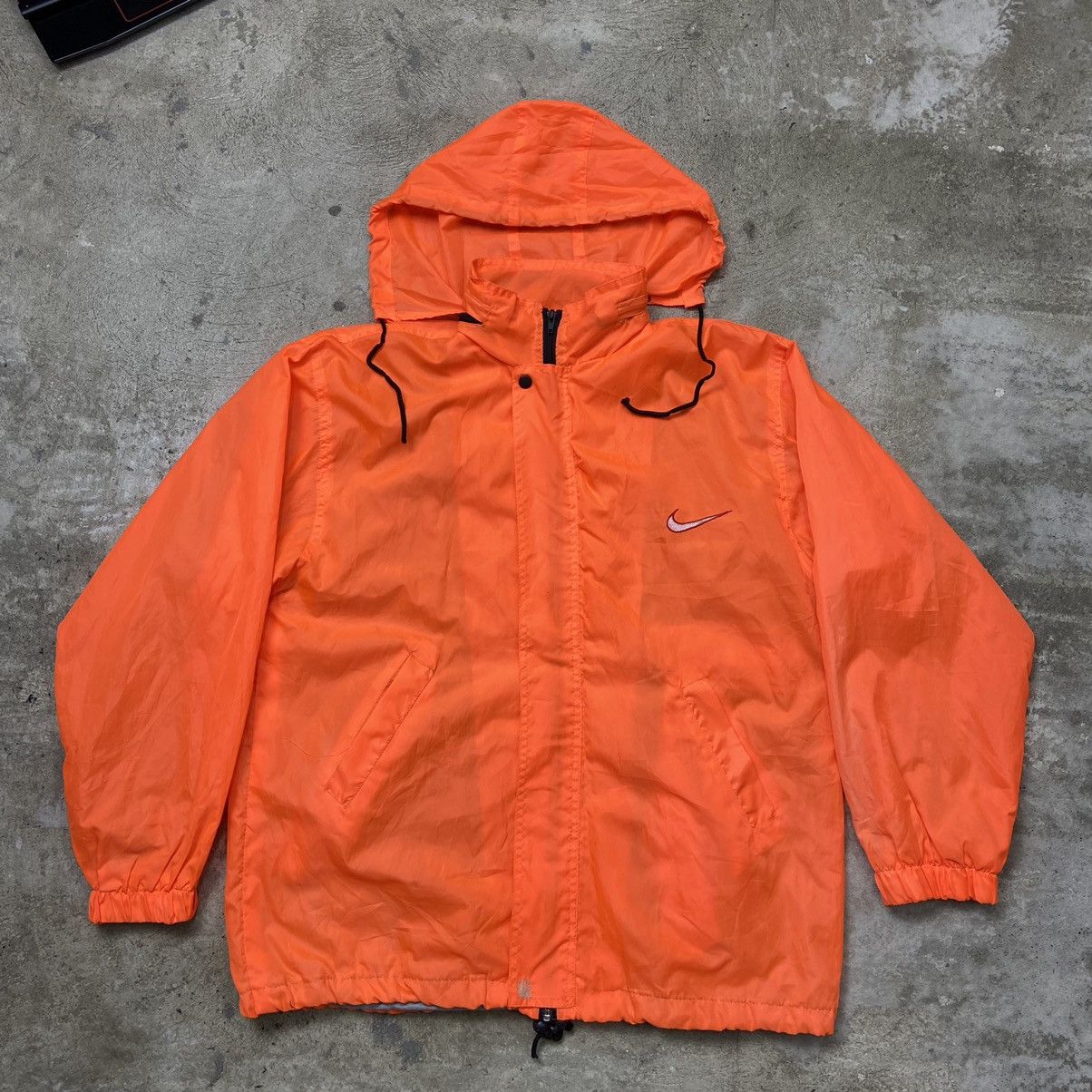 Nike 1990s 🍊 NIKE RARE BIG LOGO ARCHIVE NYLON JACKET - № 2049 Size US L / EU 52-54 / 3 - 3 Thumbnail