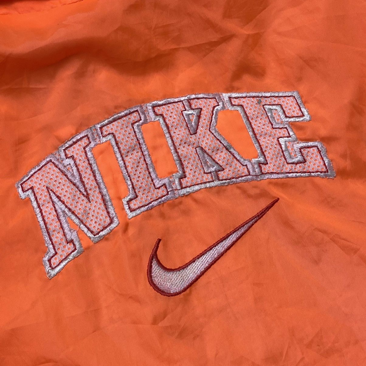Nike 1990s 🍊 NIKE RARE BIG LOGO ARCHIVE NYLON JACKET - № 2049 Size US L / EU 52-54 / 3 - 2 Thumbnail