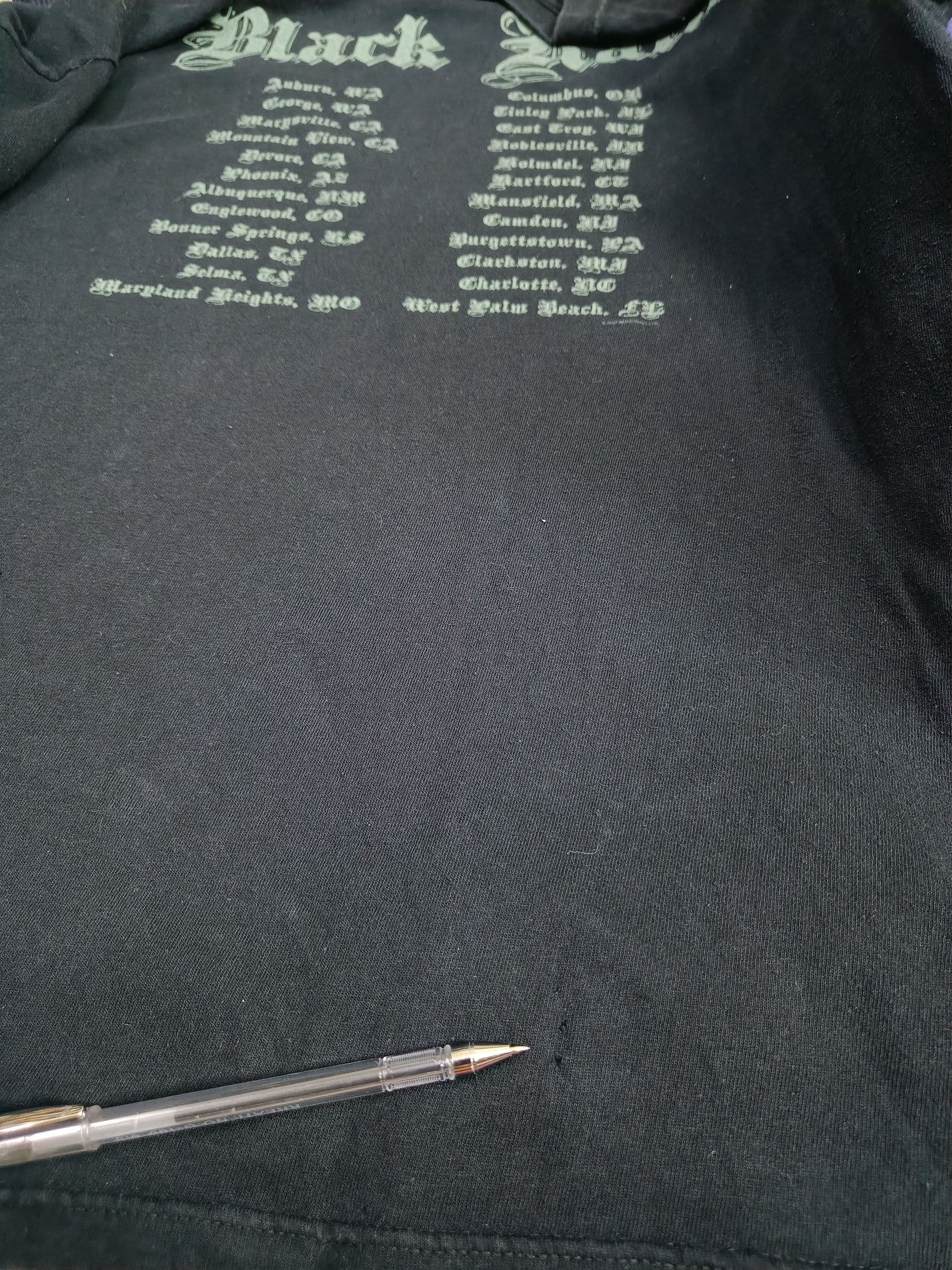 Band Tees × Vintage Vintage Y2K Ozzy Ozbourne Black Rain Tour Tee Size US XL / EU 56 / 4 - 12 Thumbnail