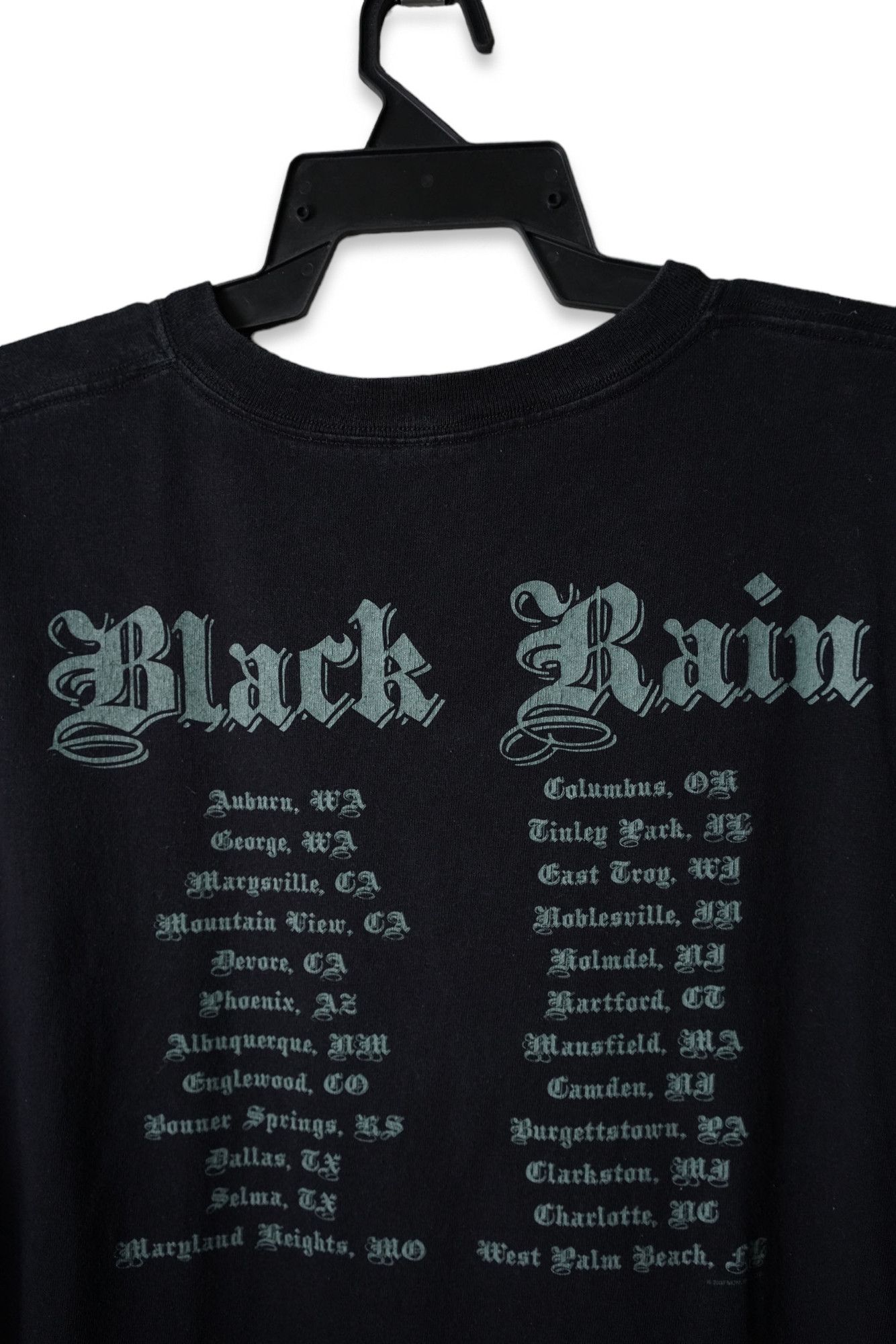 Band Tees × Vintage Vintage Y2K Ozzy Ozbourne Black Rain Tour Tee Size US XL / EU 56 / 4 - 5 Thumbnail