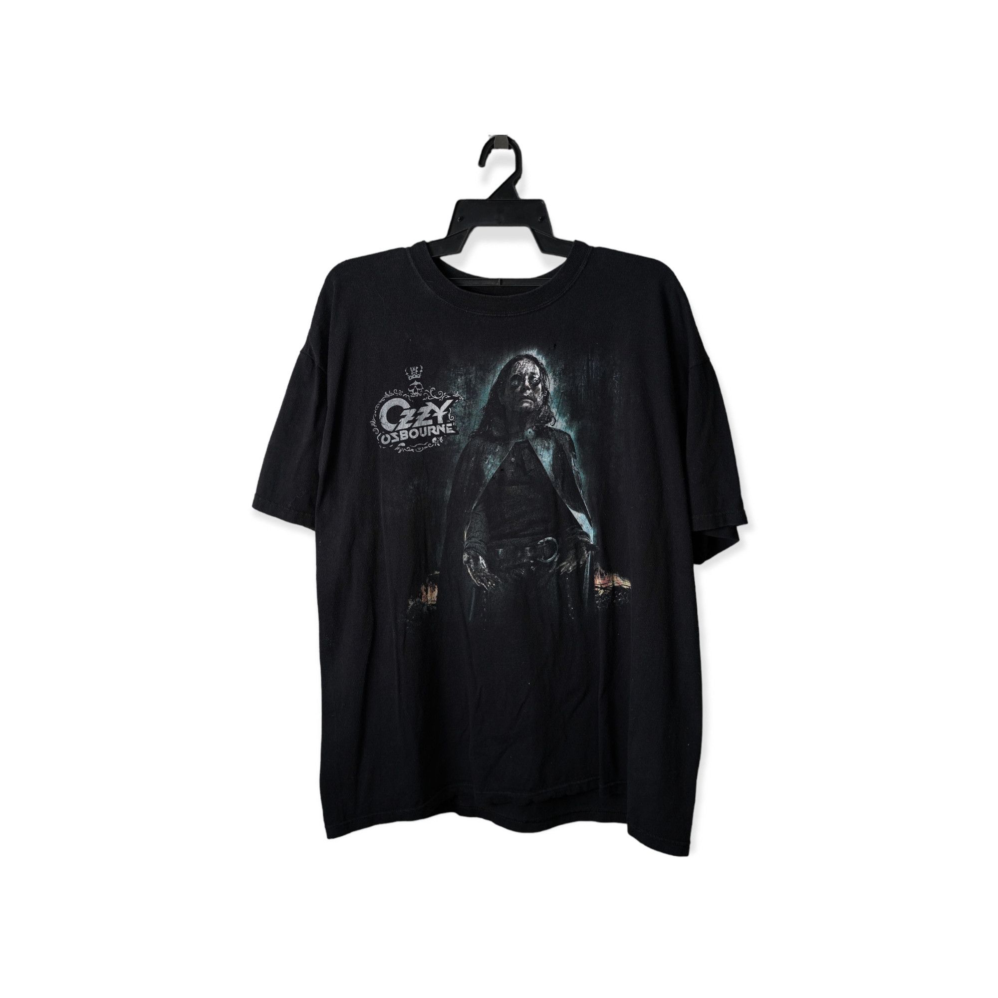 Band Tees × Vintage Vintage Y2K Ozzy Ozbourne Black Rain Tour Tee Size US XL / EU 56 / 4 - 1 Thumbnail