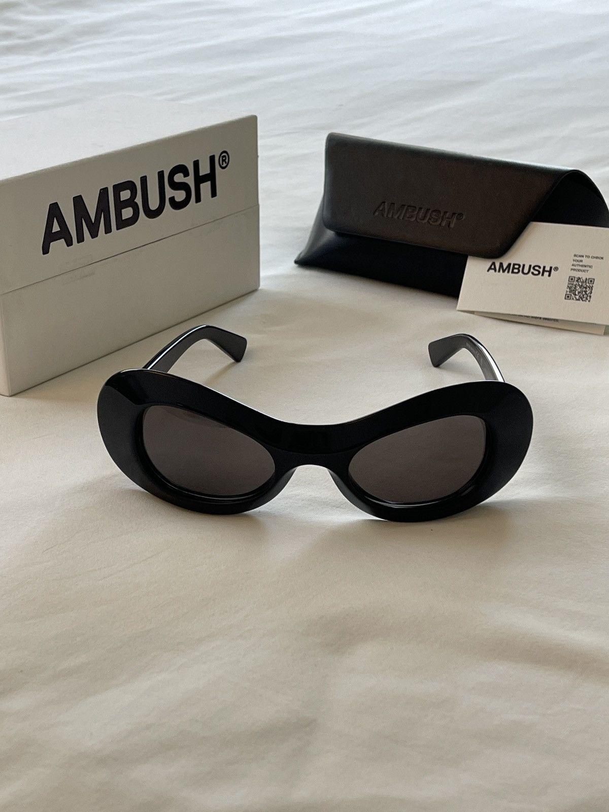 Ambush Astra Sunglasses Thin Blue & Silver Ambush Design Ambush Silver & Blue Astra Sunglasses | Grailed main image 3