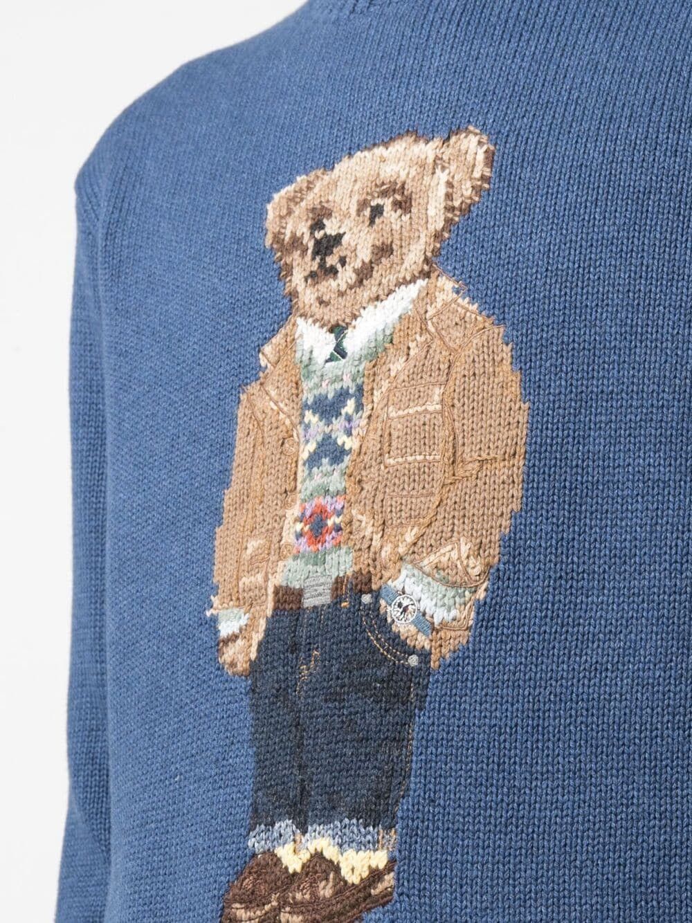 Polo Ralph Lauren Polo Ralph Lauren Bear Knitted Cotton Sweater XXL Size US XXL / EU 58 / 5 - 4 Thumbnail